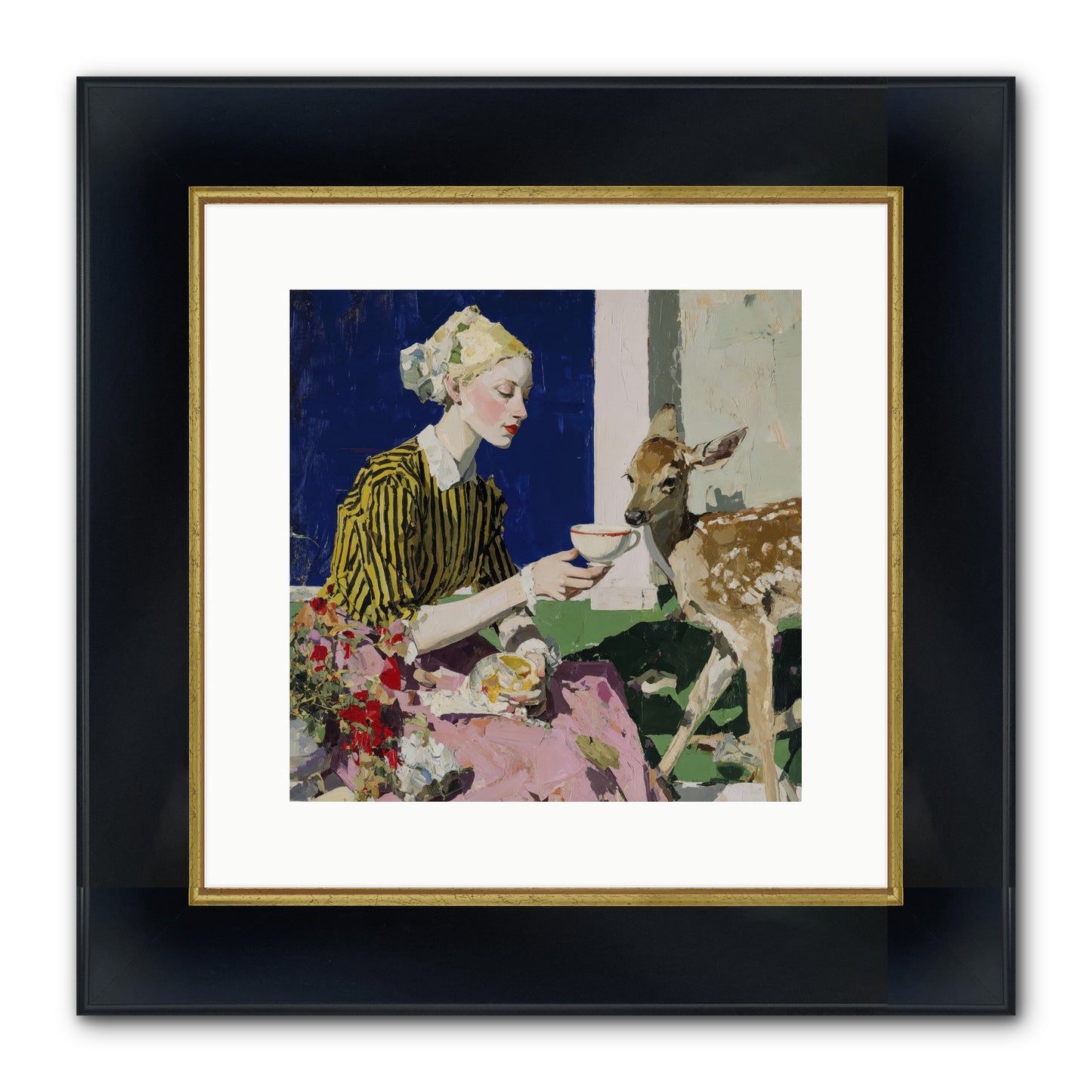 The Etiquette of Wild Things Framed Print - Wide Black w/Gold 12x12