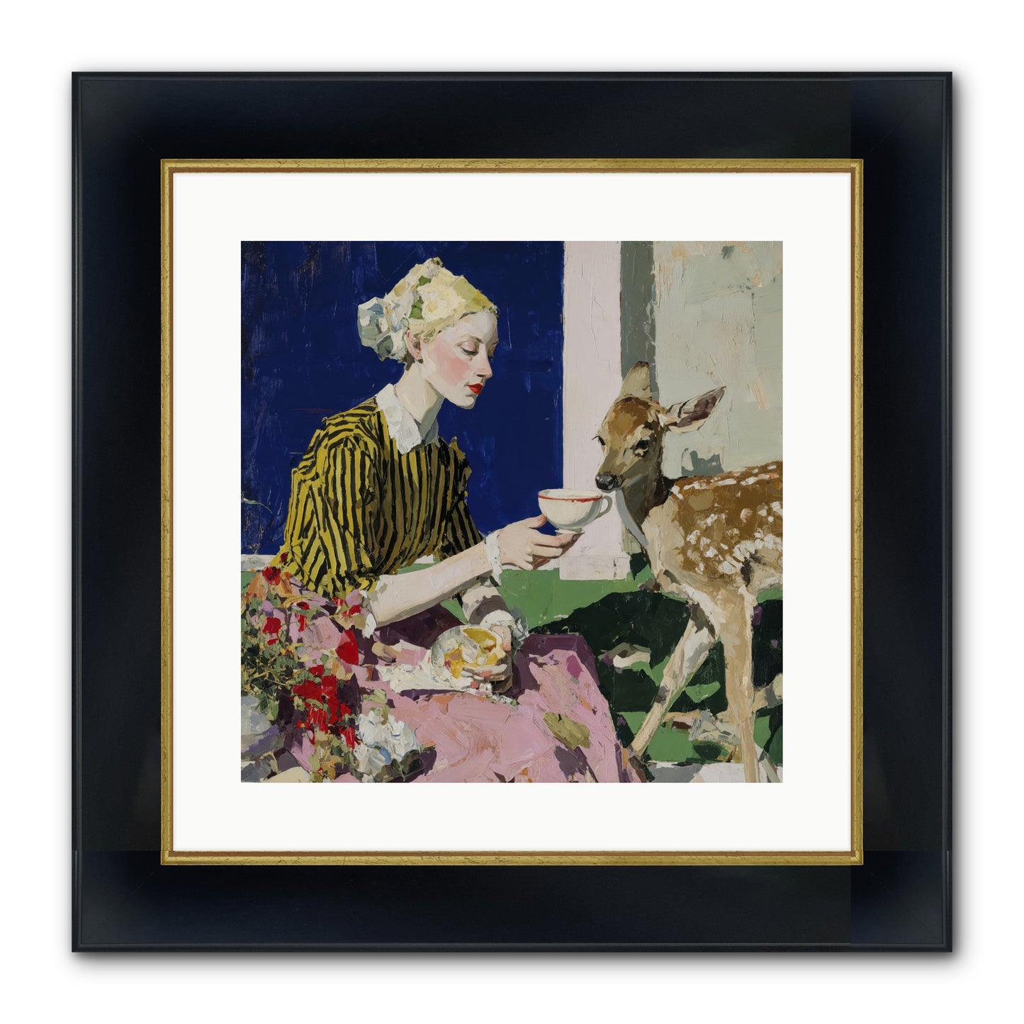 The Etiquette of Wild Things Framed Print - Wide Black w/Gold 16x16