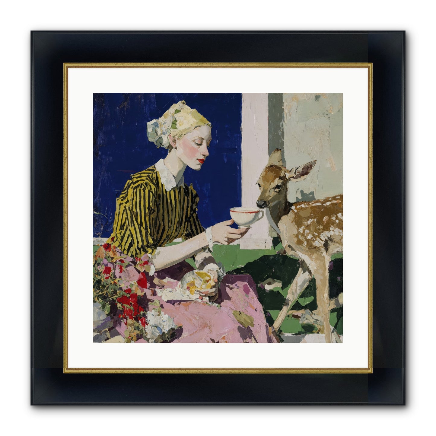 The Etiquette of Wild Things Framed Print - Wide Black w/Gold 20x20