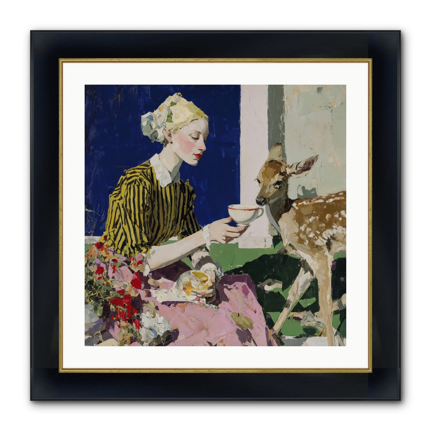 The Etiquette of Wild Things Framed Print - Wide Black w/Gold 24x24
