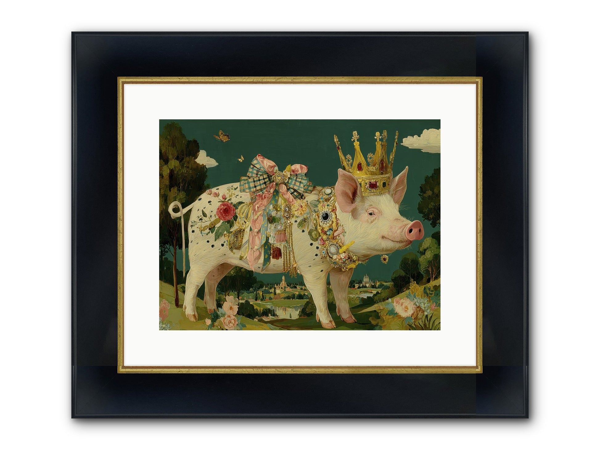 The Euphoric Arrival Framed Print - Wide Black w/Gold 16x12