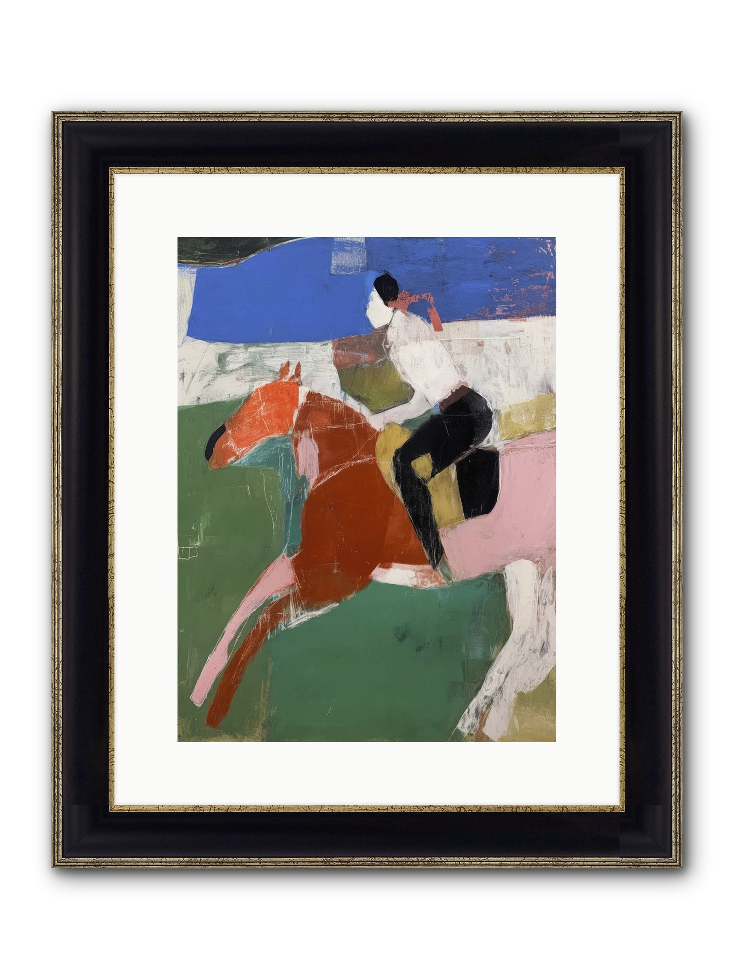The Expected Magic Framed Print - Black & Gold 12x16