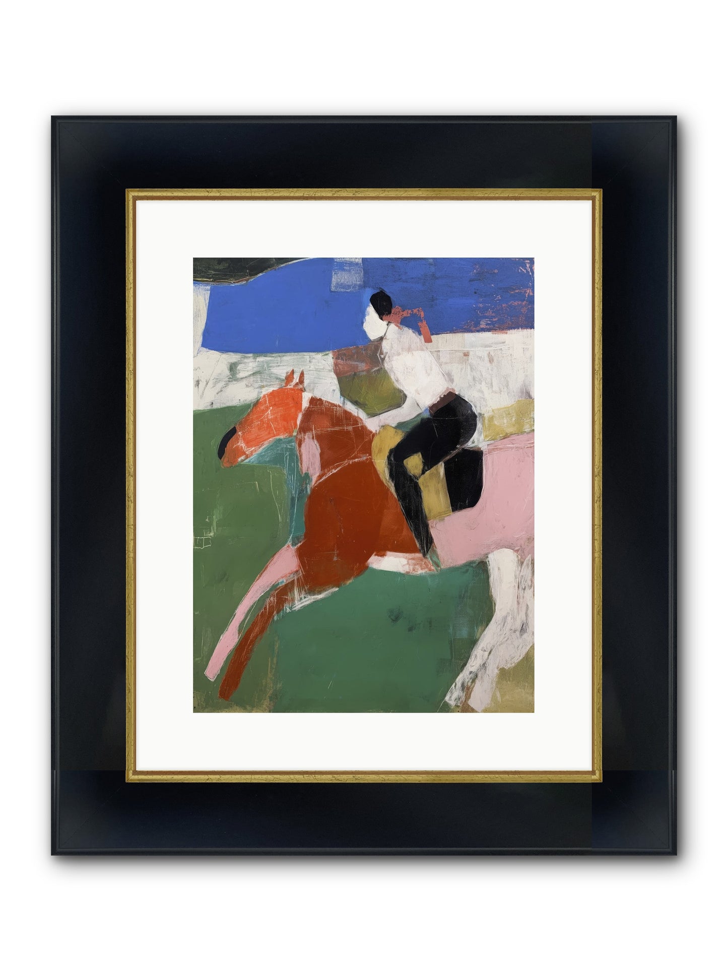 The Expected Magic Framed Print - Wide Black w/Gold 12x16