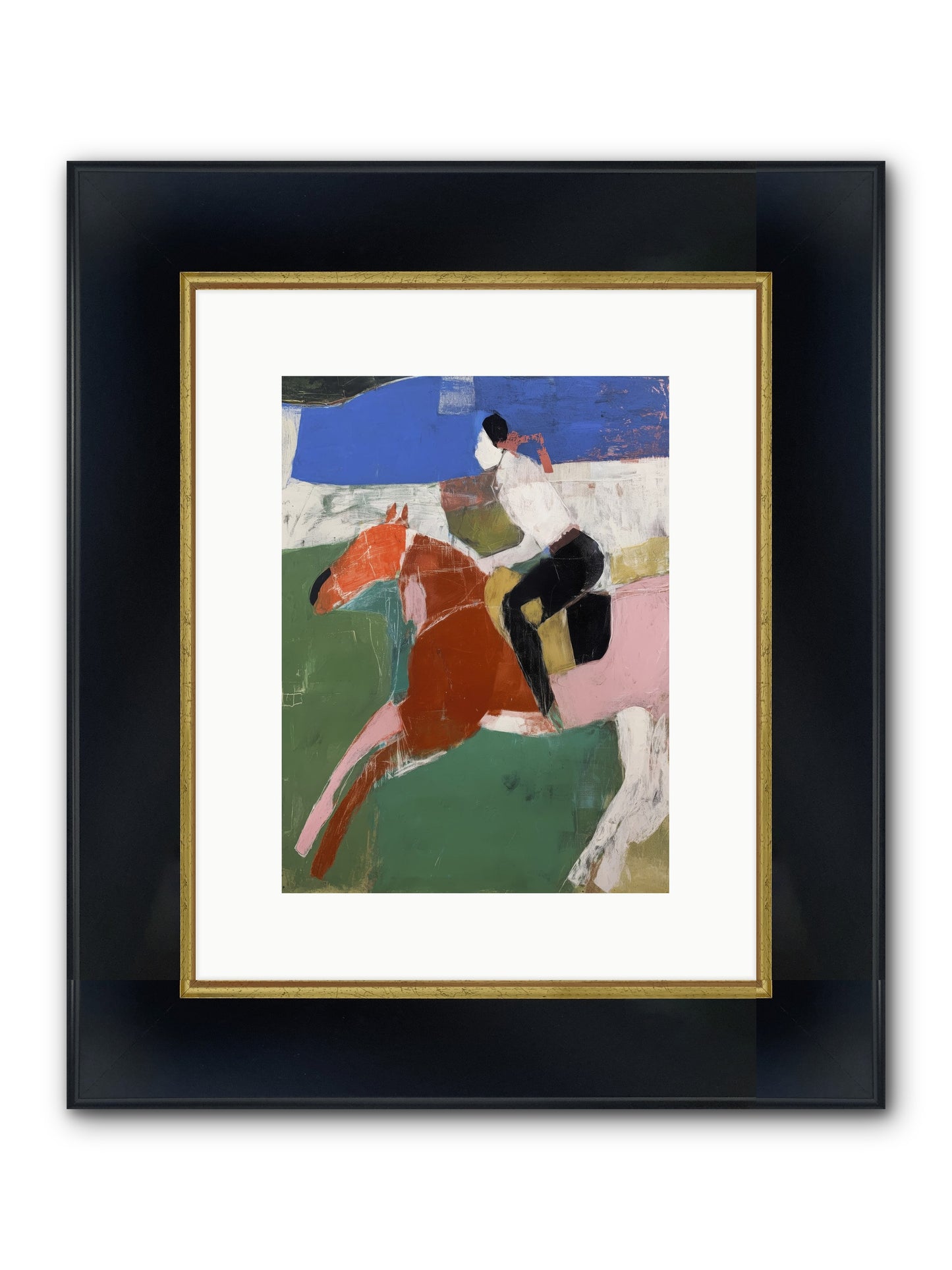 The Expected Magic Framed Print - Wide Black w/Gold 9x12
