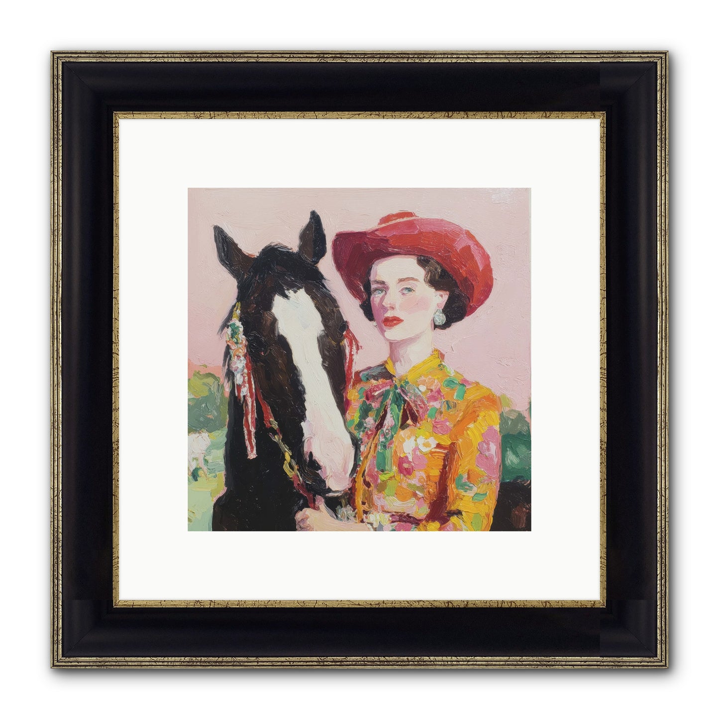 The Far Side Of Wonder Framed Print - Black & Gold 10x10