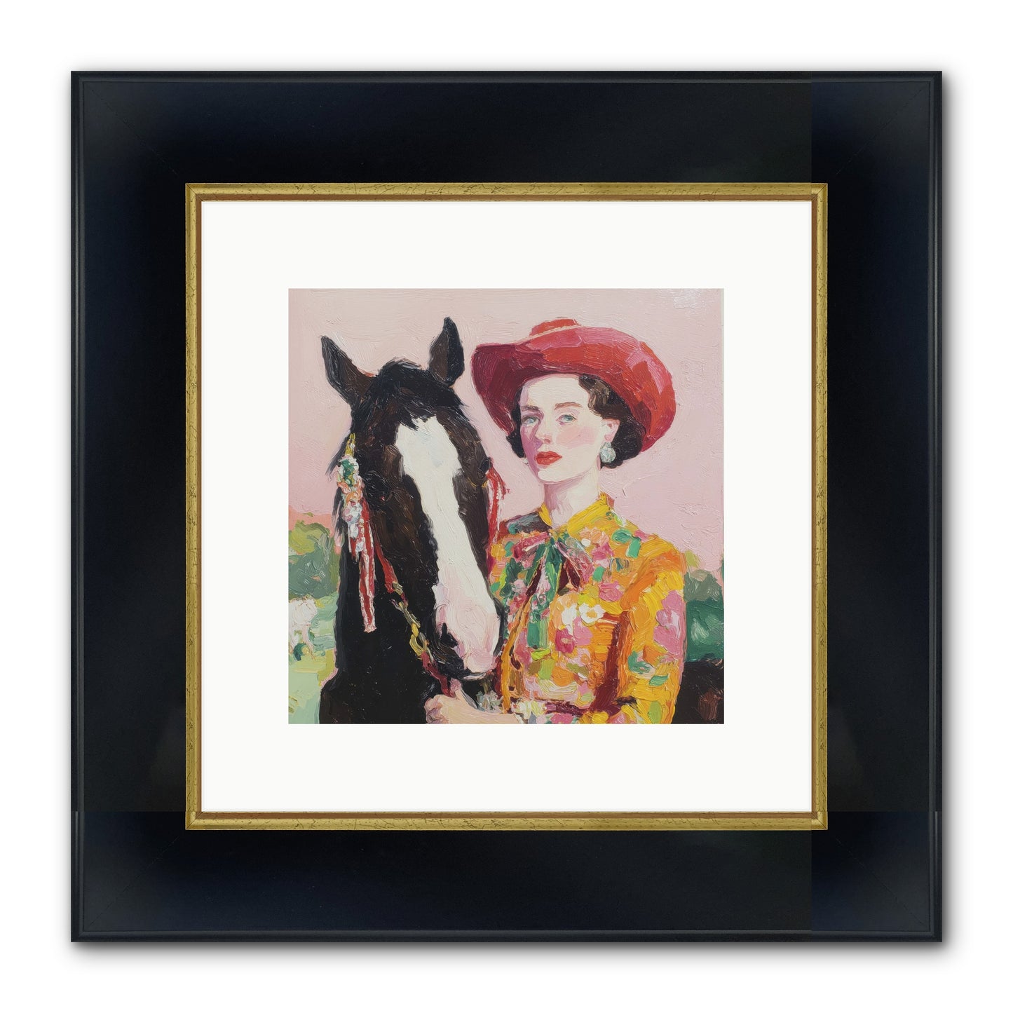 The Far Side Of Wonder Framed Print - Wide Black w/Gold 10x10