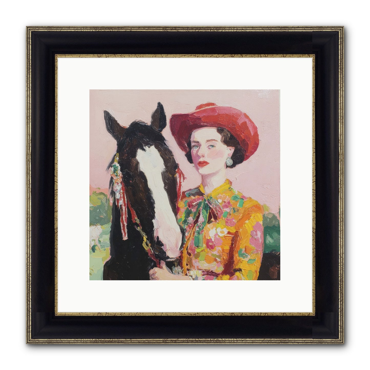 The Far Side Of Wonder Framed Print - Black & Gold 12x12