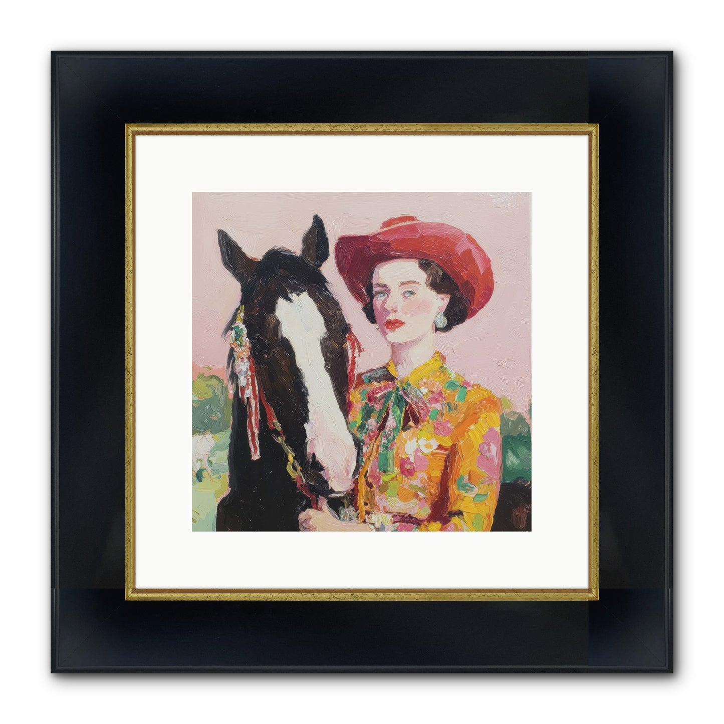The Far Side Of Wonder Framed Print - Wide Black w/Gold 12x12