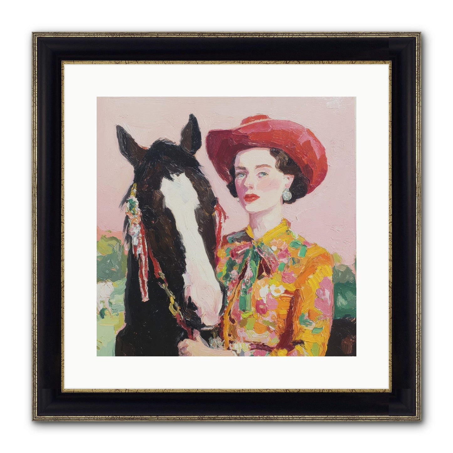 The Far Side Of Wonder Framed Print - Black & Gold 16x16