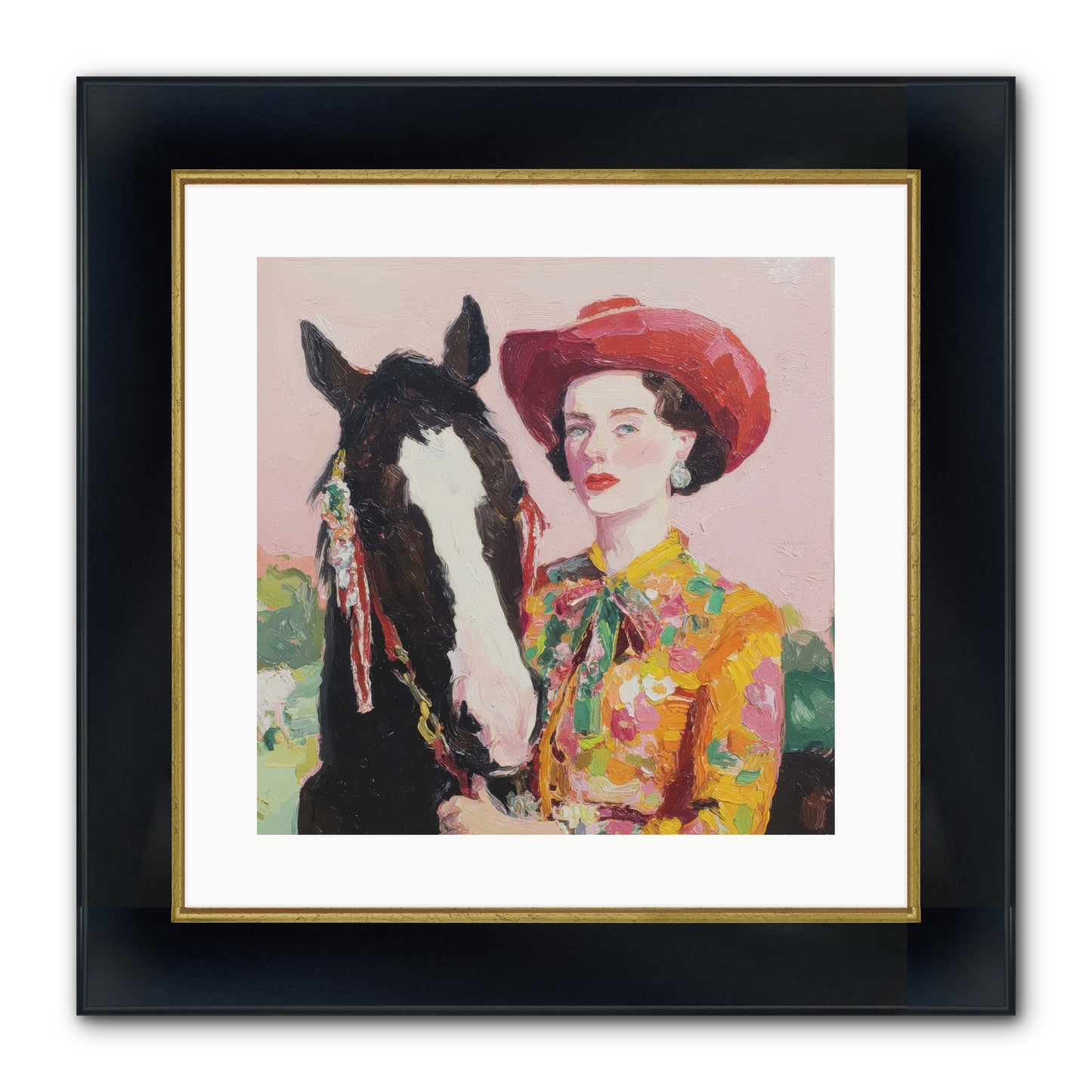 The Far Side Of Wonder Framed Print - Wide Black w/Gold 16x16