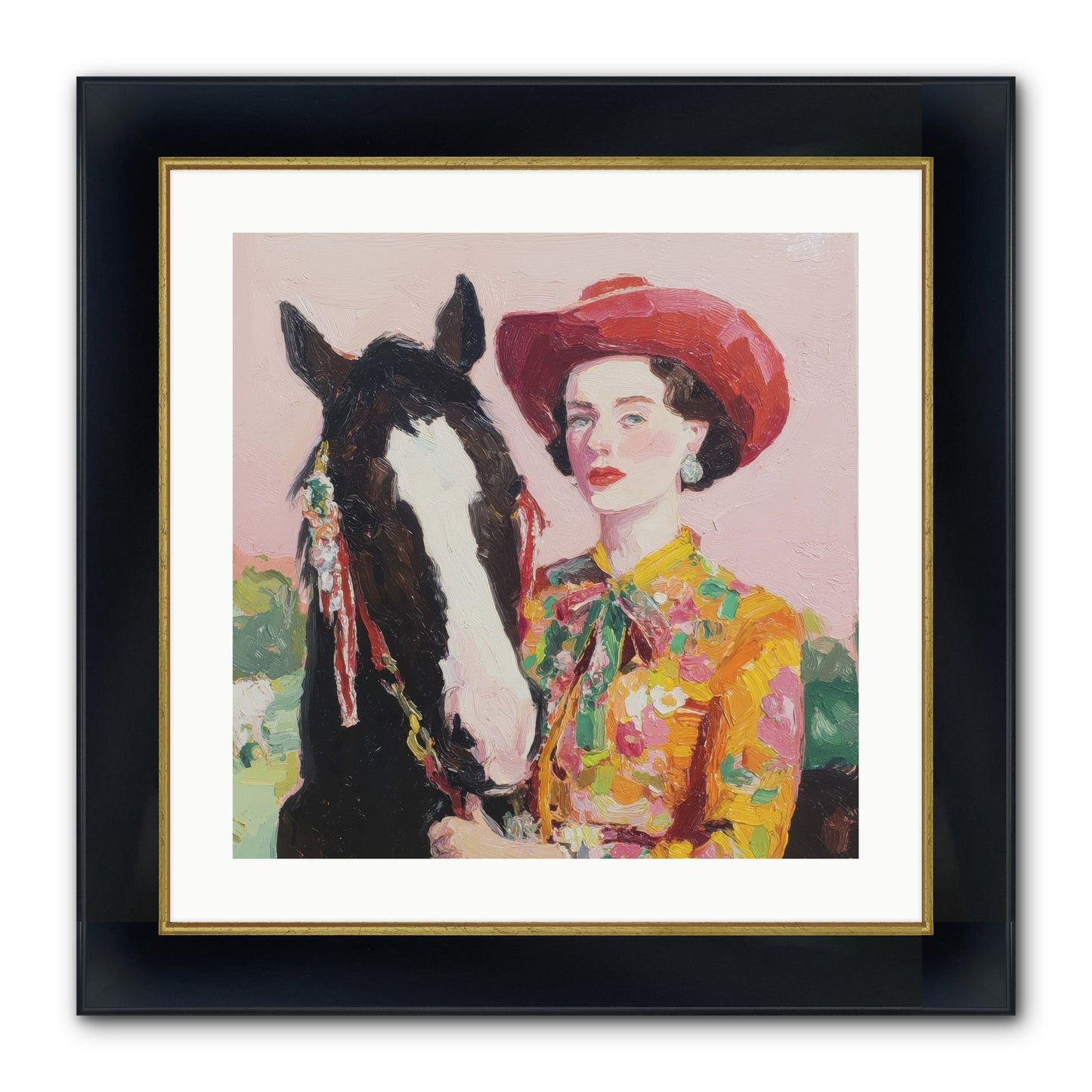 The Far Side Of Wonder Framed Print - Wide Black w/Gold 20x20