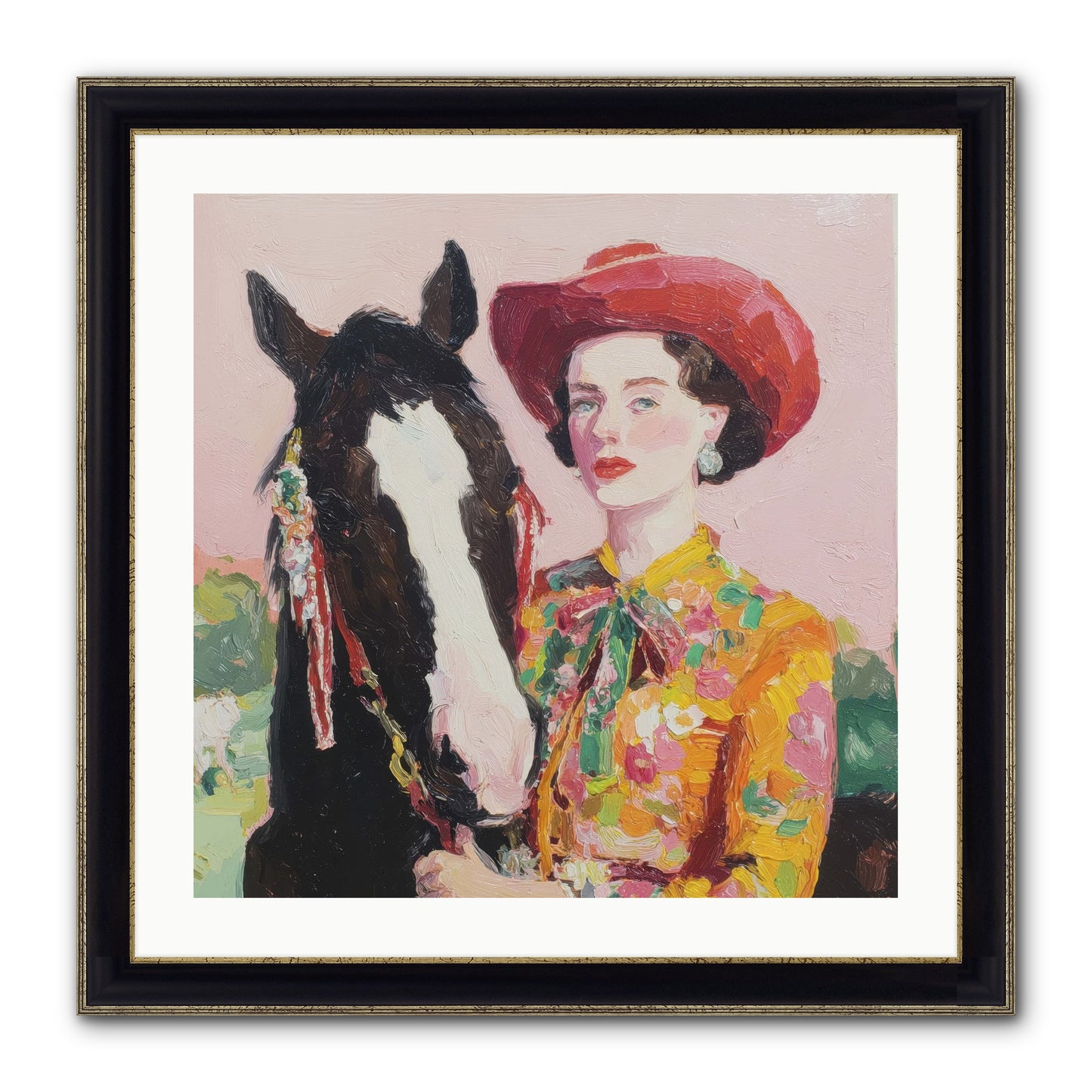 The Far Side Of Wonder Framed Print - Black & Gold 24x24