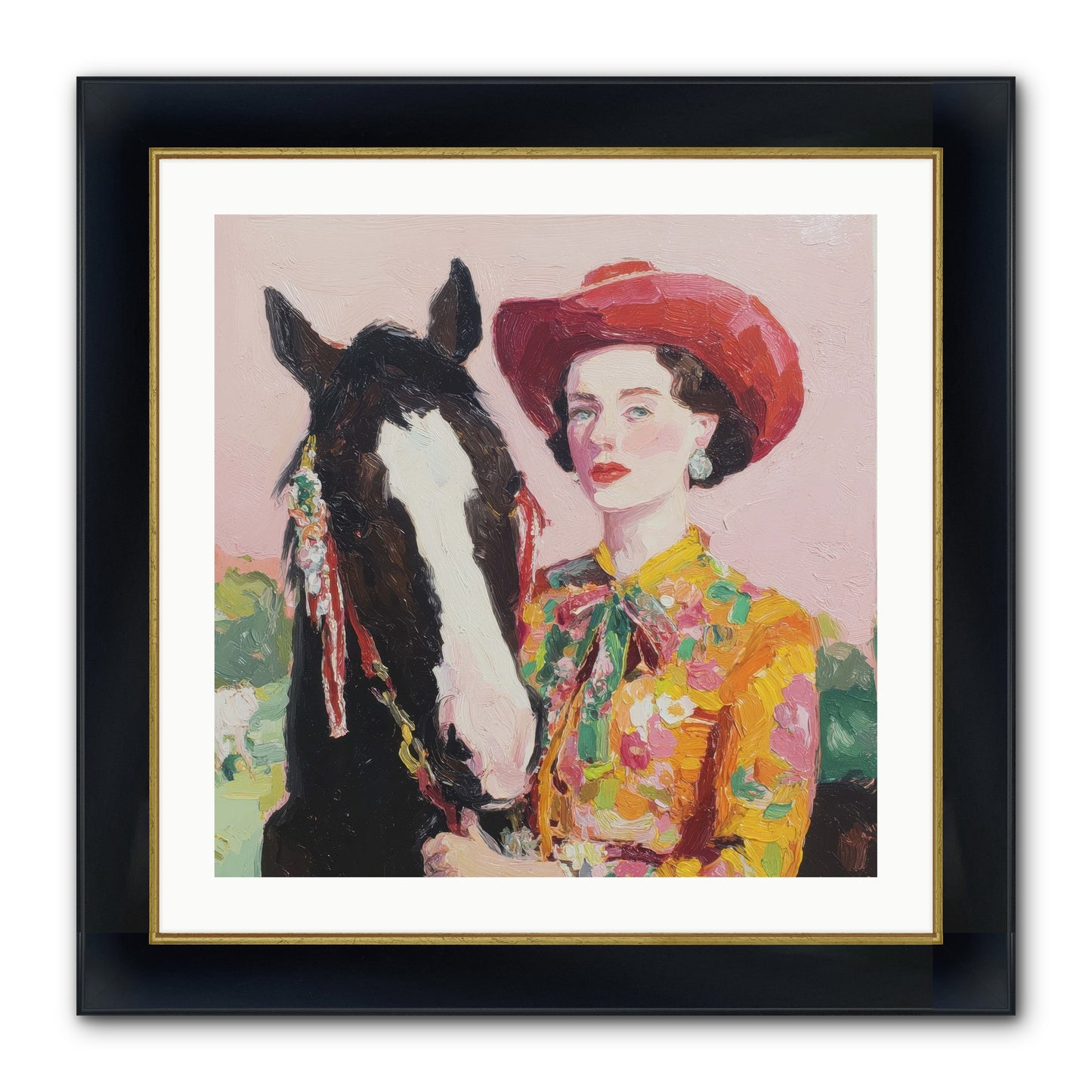 The Far Side Of Wonder Framed Print - Wide Black w/Gold 24x24