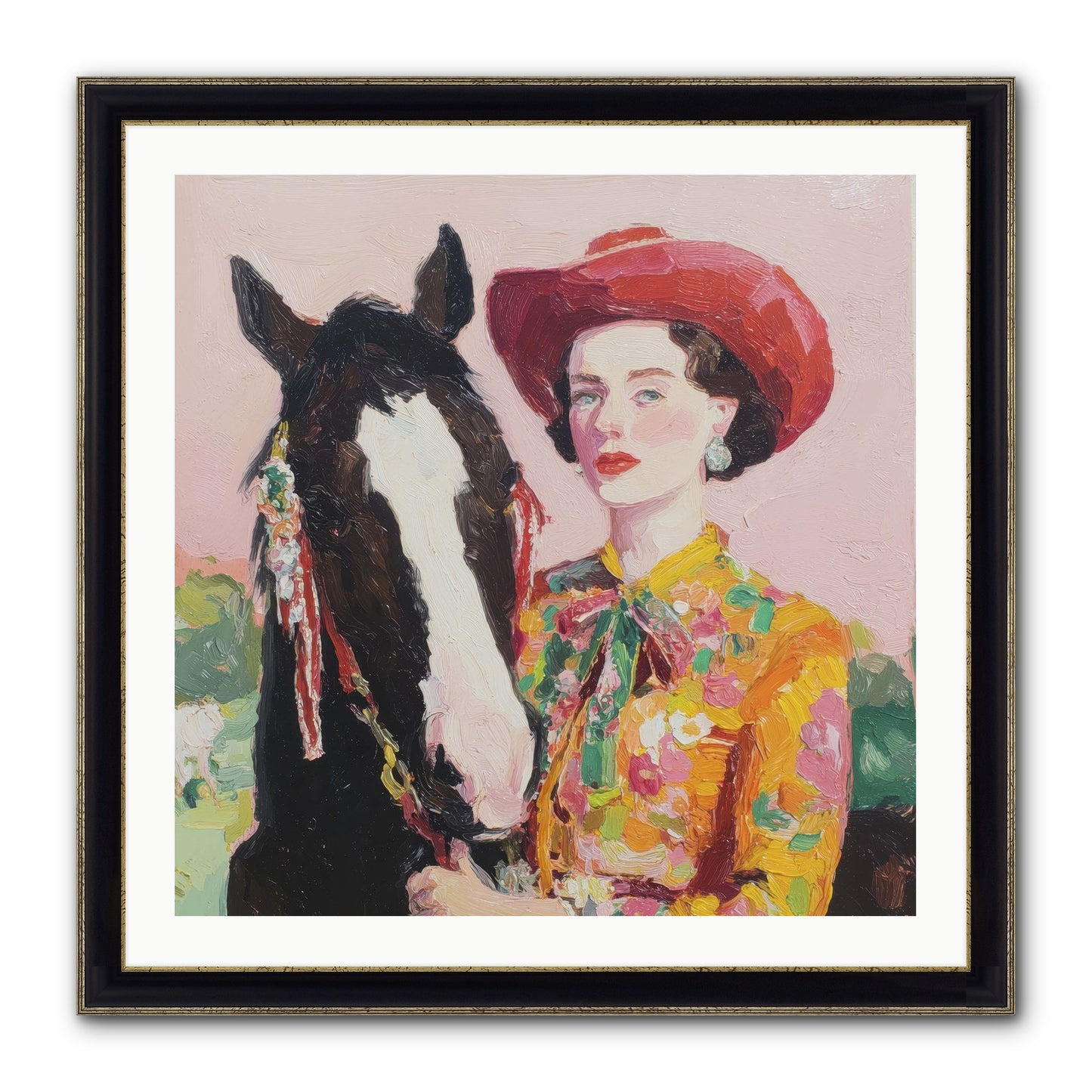 The Far Side Of Wonder Framed Print - Black & Gold 30x30