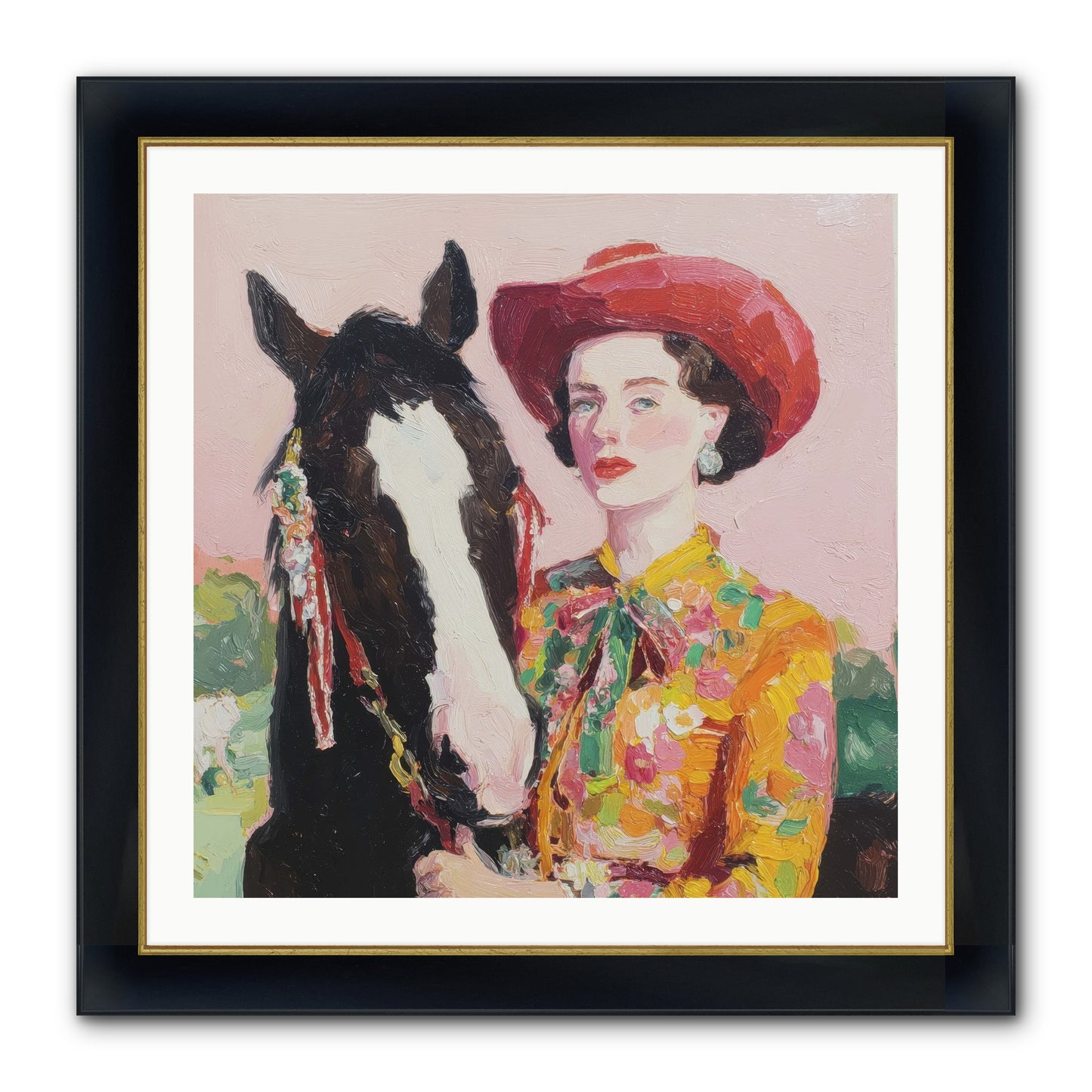 The Far Side Of Wonder Framed Print - Wide Black w/Gold 30x30