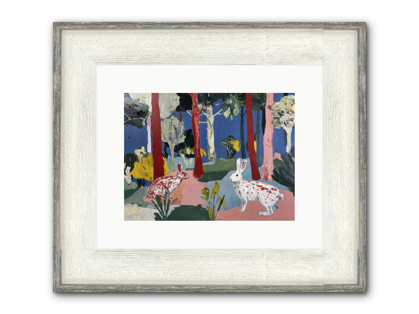The Forest's Secret Language Framed Print - Driftwood White 12x9