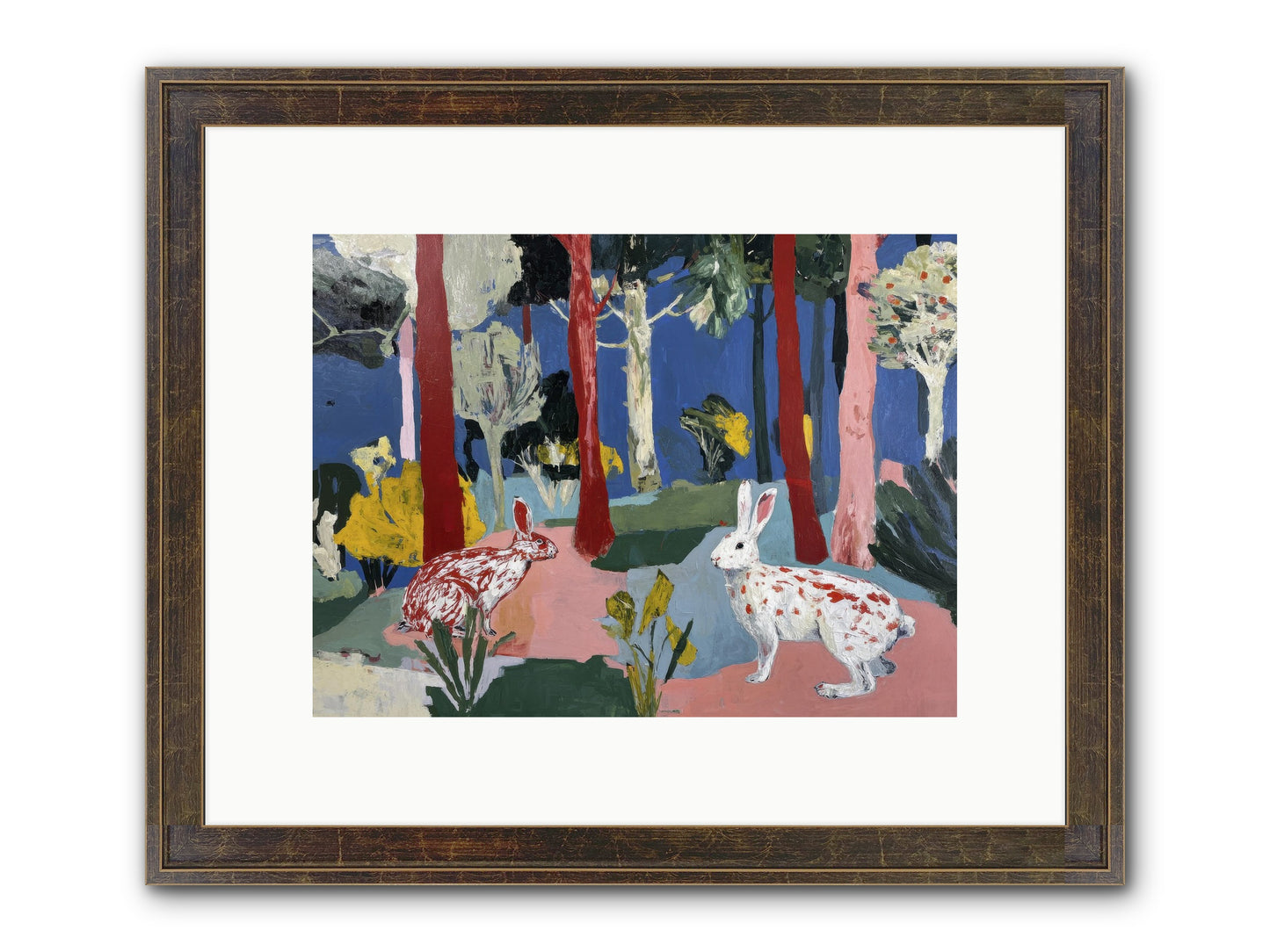 The Forest's Secret Language Framed Print - Slimwoods Black/Gold 12x9