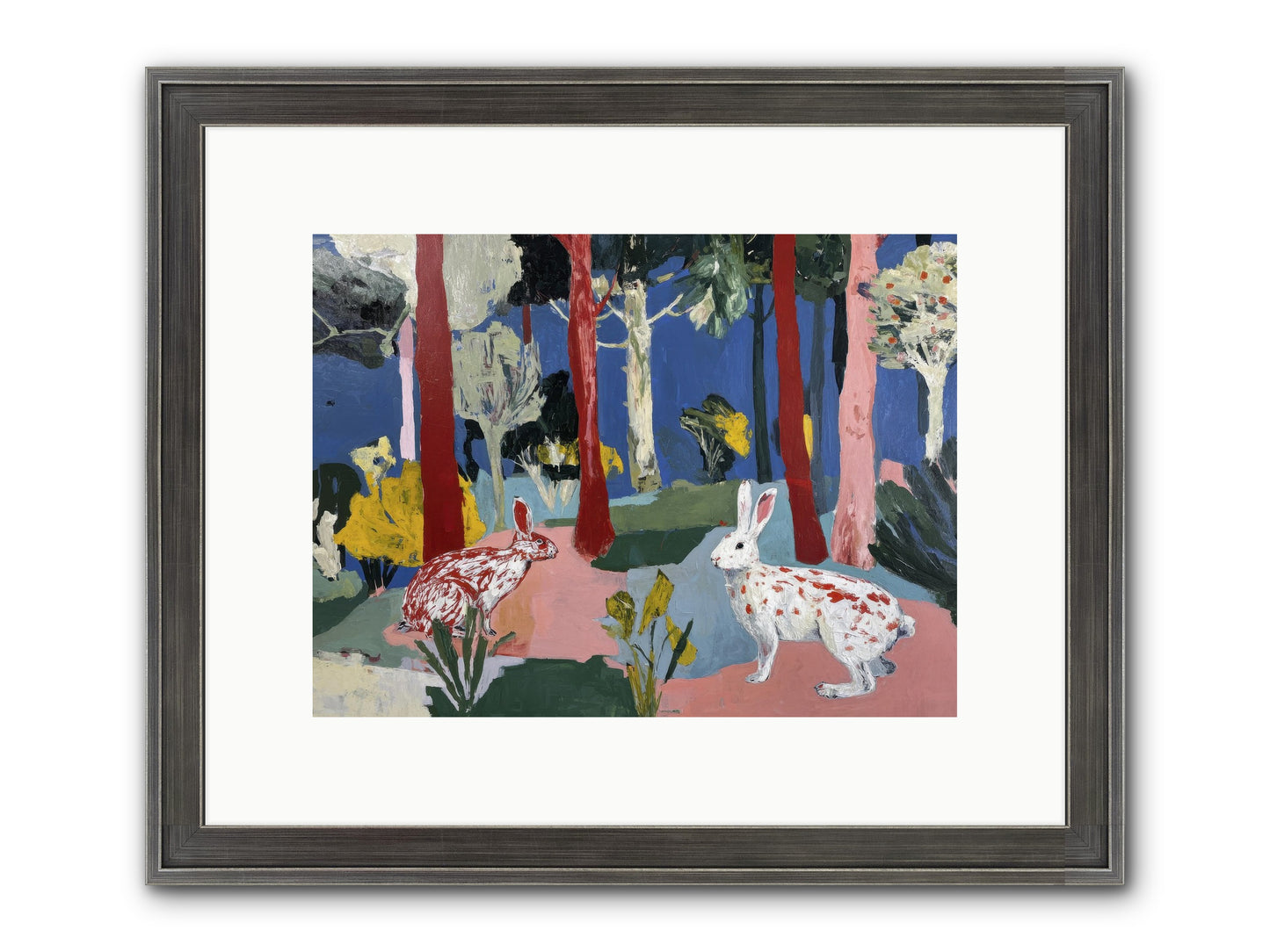 The Forest's Secret Language Framed Print - Slimwoods Black/Silver 12x9