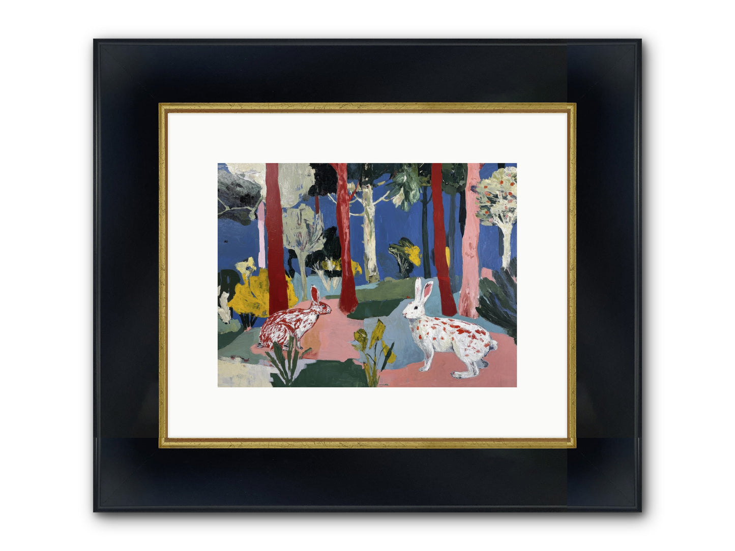 The Forest's Secret Language Framed Print - Wide Black w/Gold 12x9