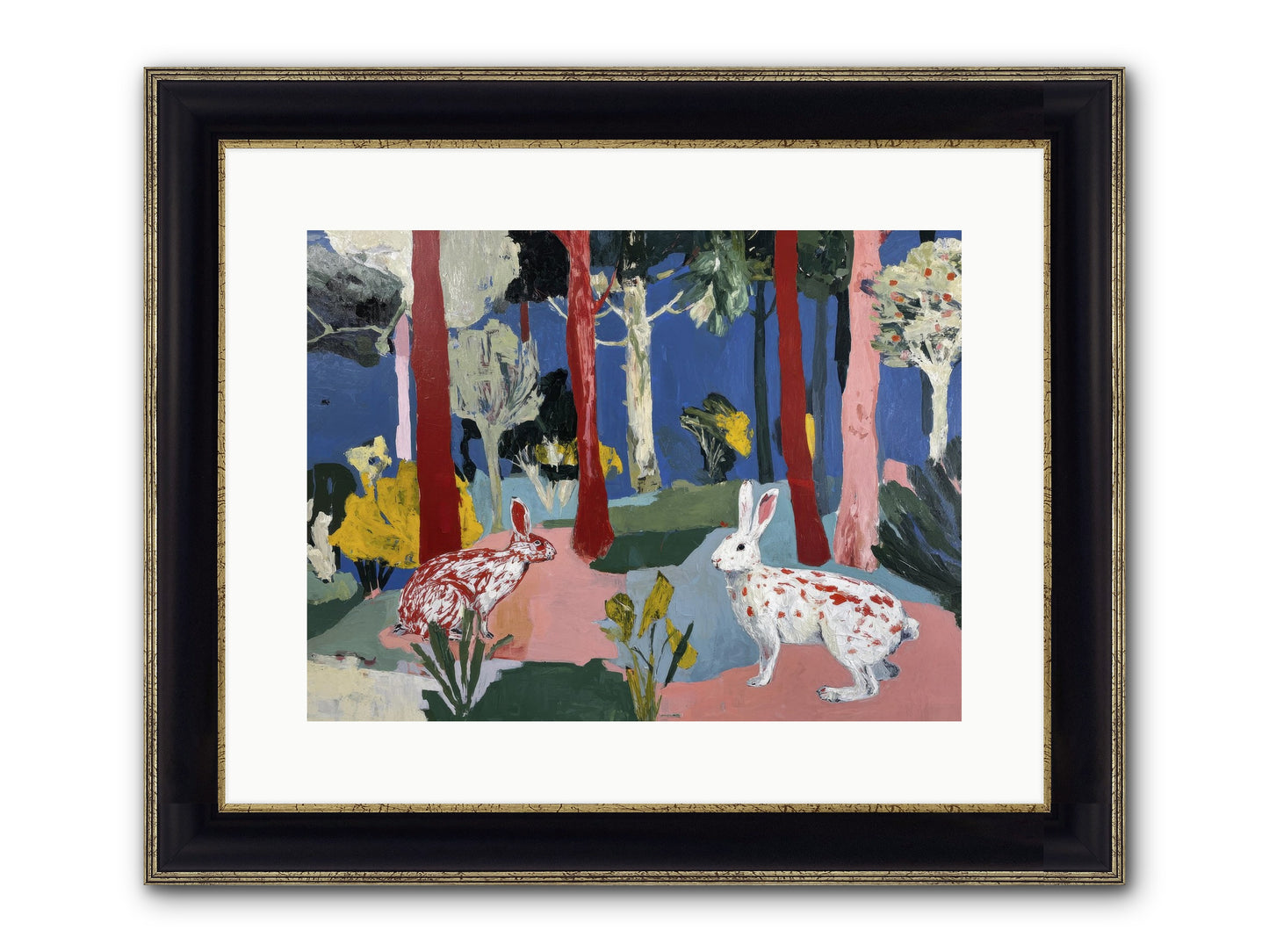 The Forest's Secret Language Framed Print - Black & Gold 16x12