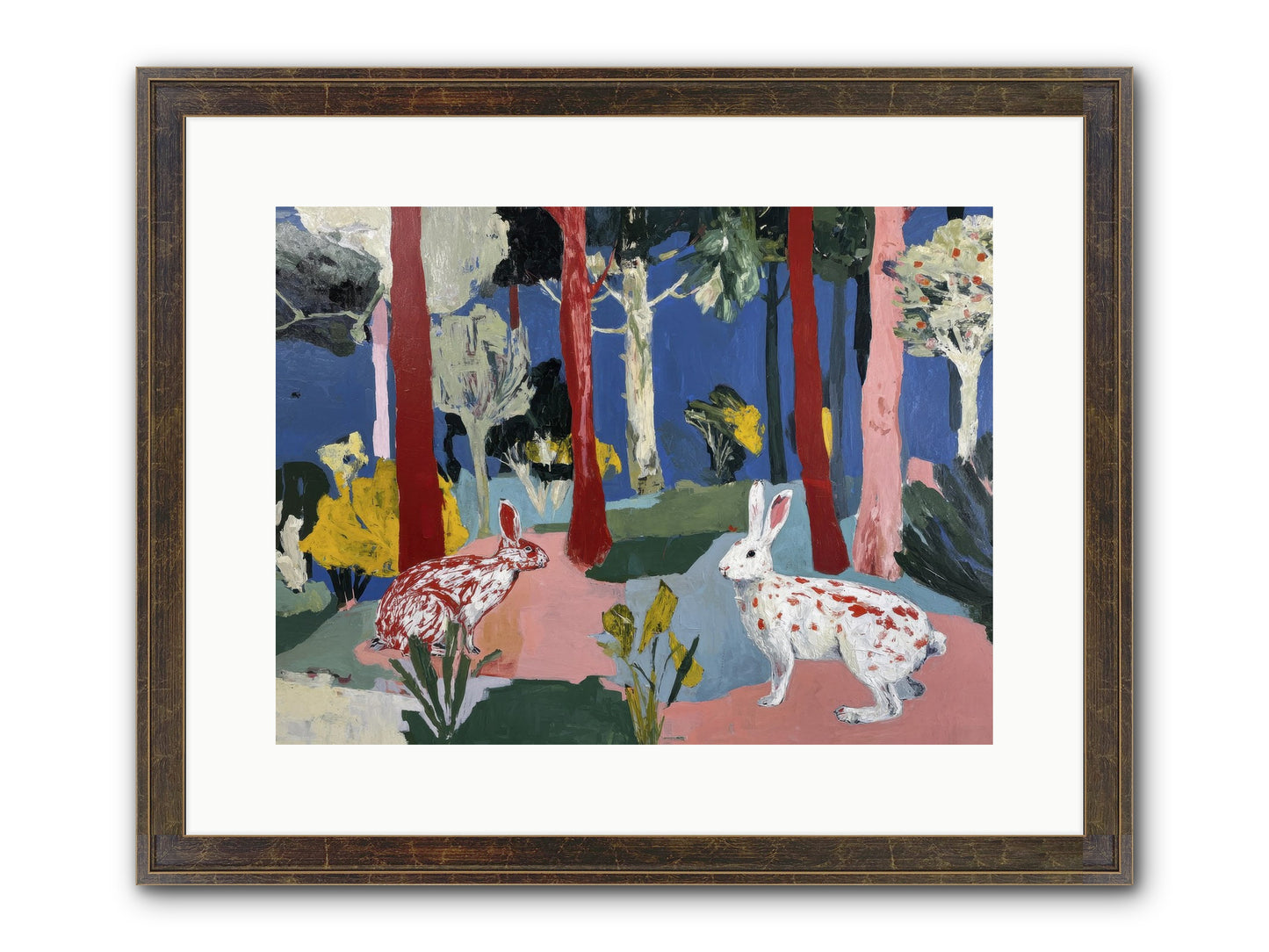 The Forest's Secret Language Framed Print - Slimwoods Black/Gold 16x12