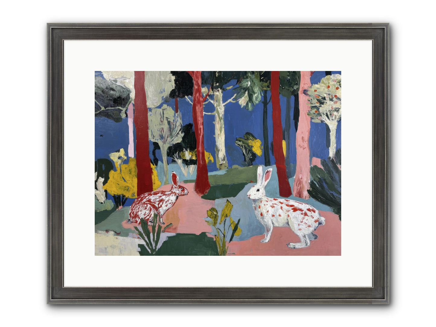 The Forest's Secret Language Framed Print - Slimwoods Black/Silver 16x12