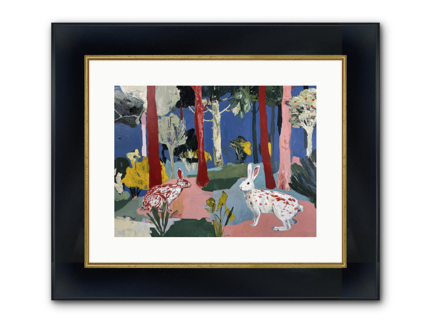 The Forest's Secret Language Framed Print - Wide Black w/Gold 16x12