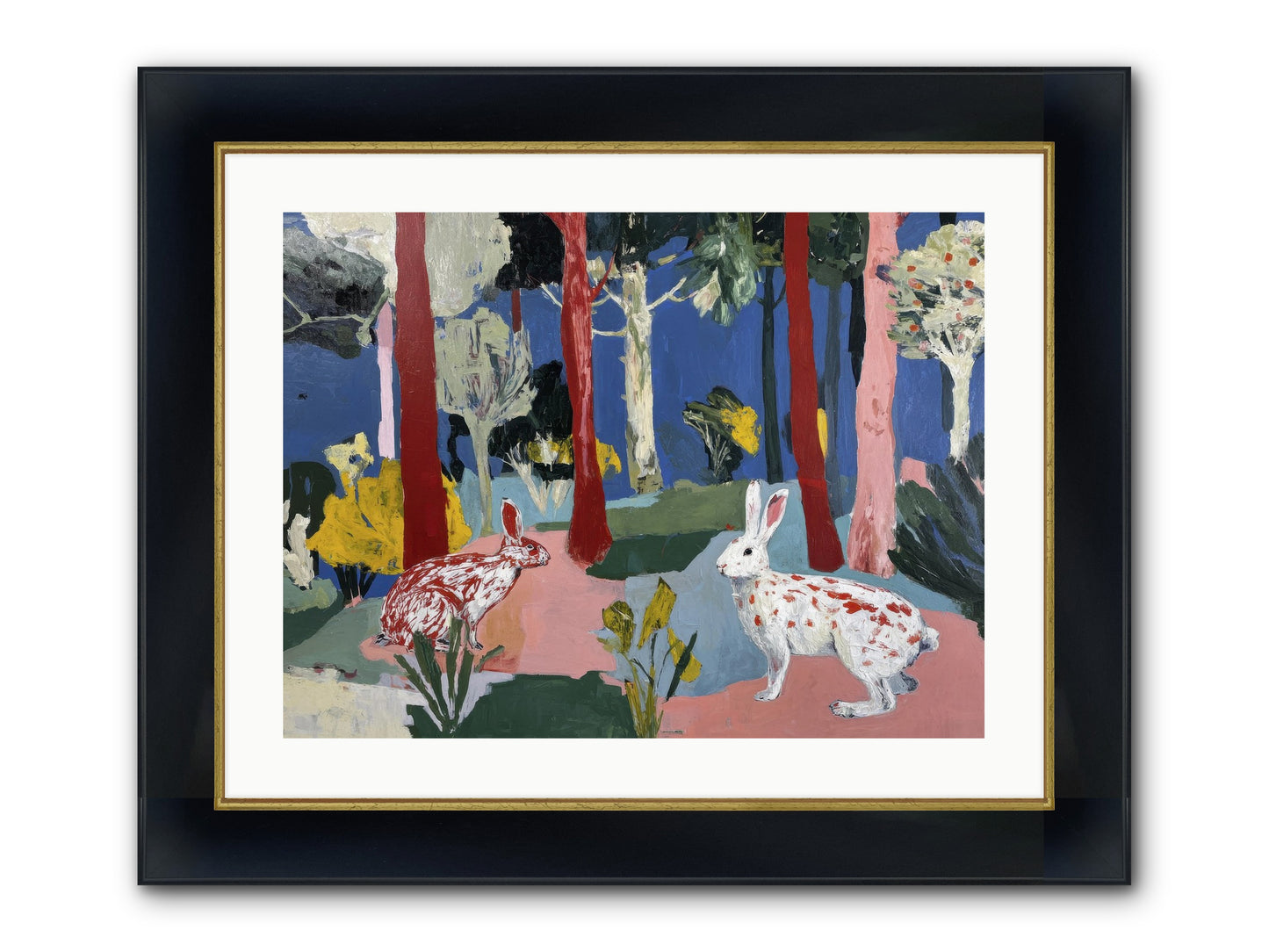 The Forest's Secret Language Framed Print - Wide Black w/Gold 24x18