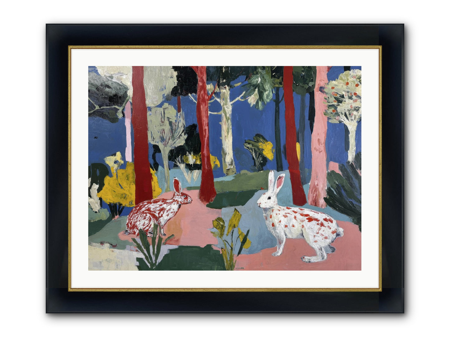 The Forest's Secret Language Framed Print - Wide Black w/Gold 32x24