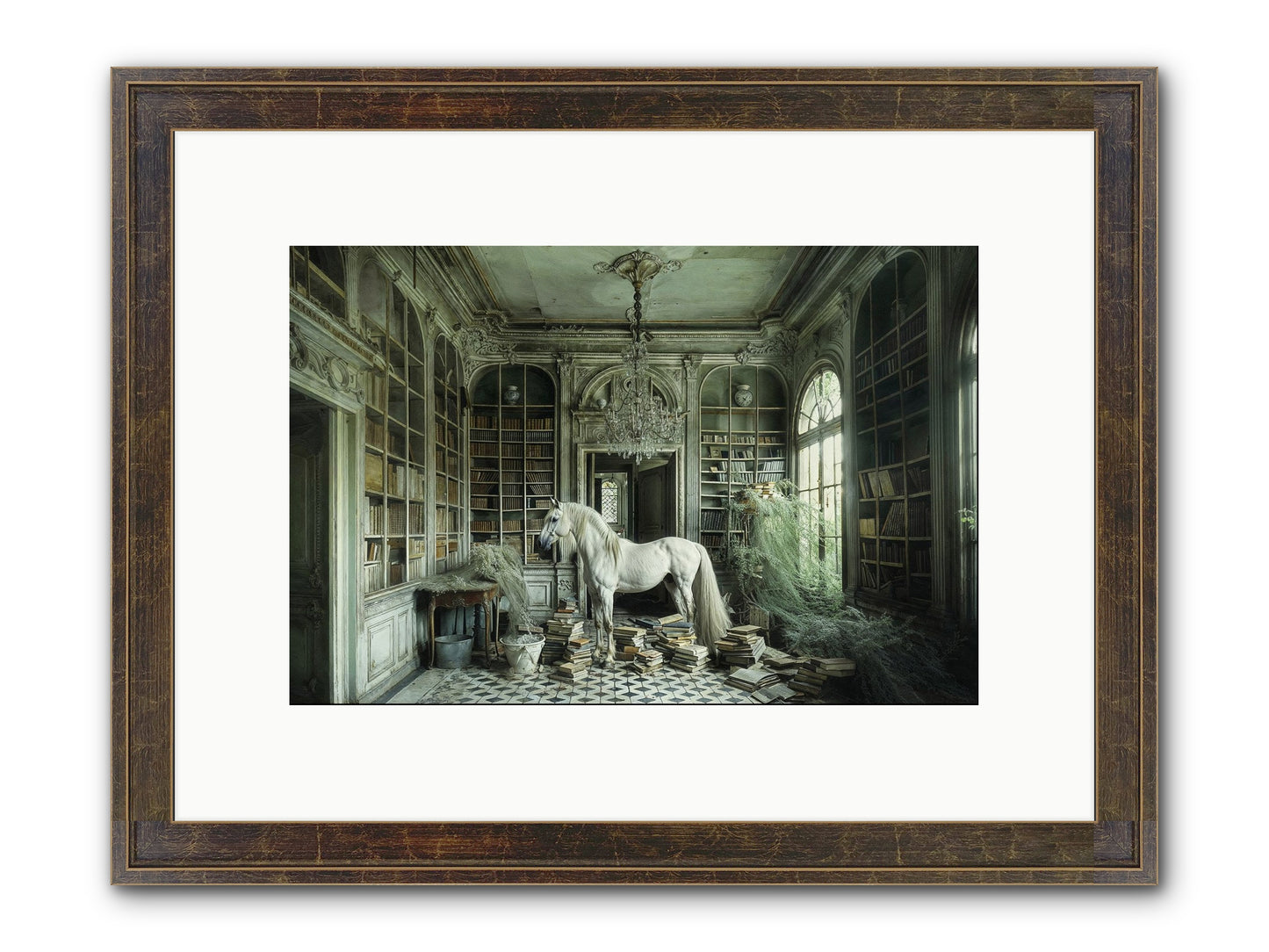 The Forgotten Pavilion Framed Print - Slimwoods Black/Gold 12x8