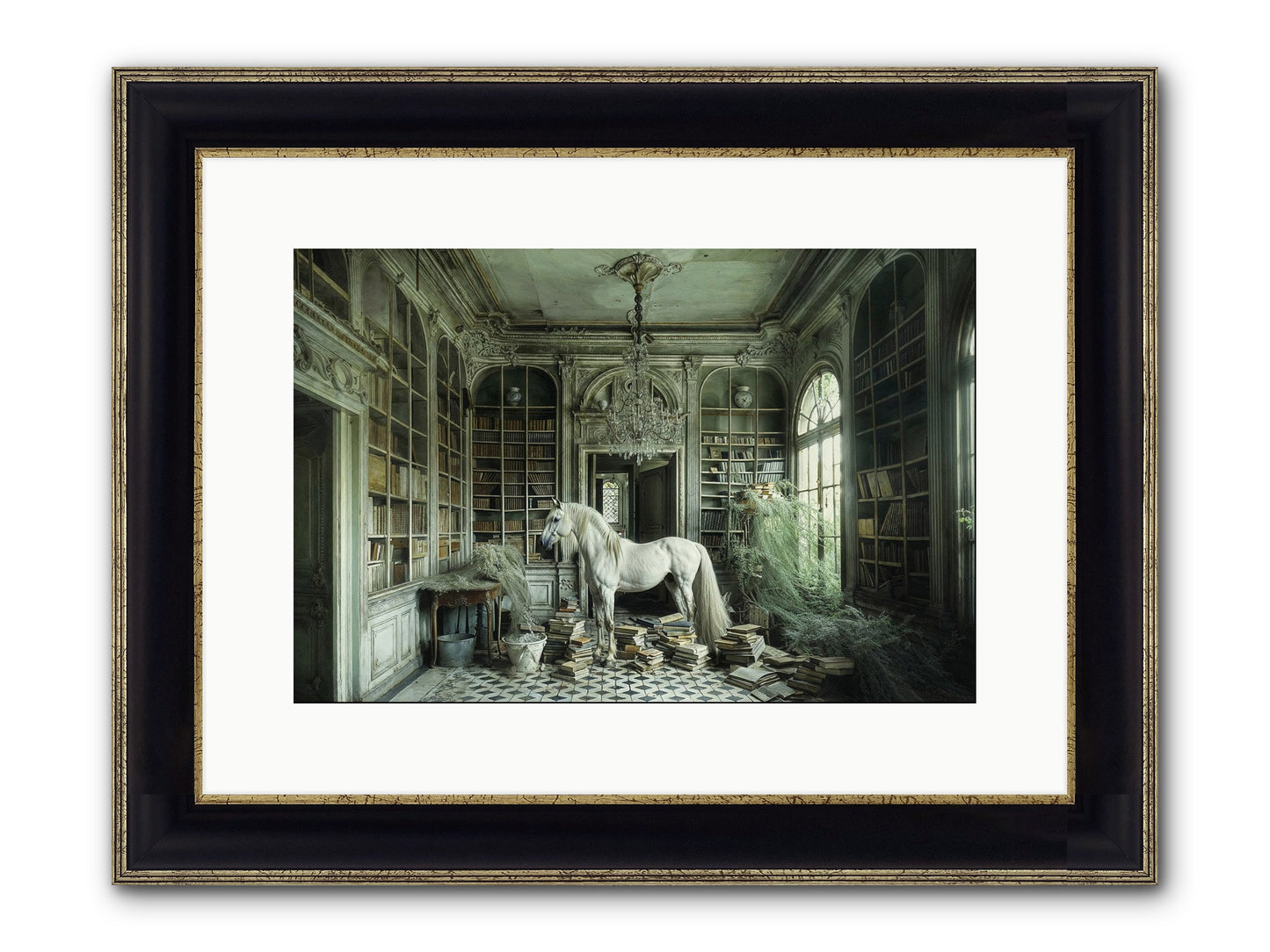The Forgotten Pavilion Framed Print - Black & Gold 15x10