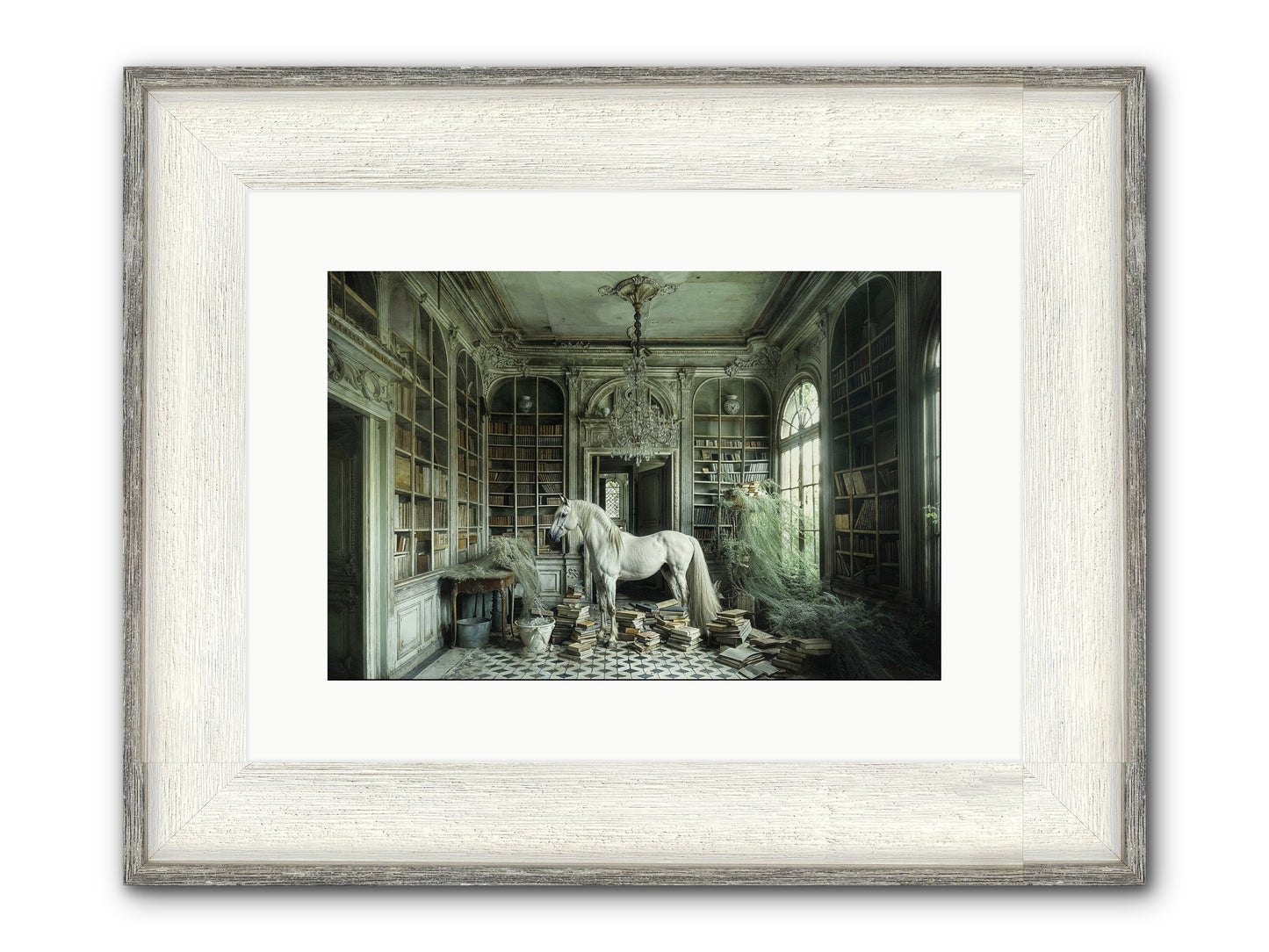 The Forgotten Pavilion Framed Print - Driftwood White 15x10