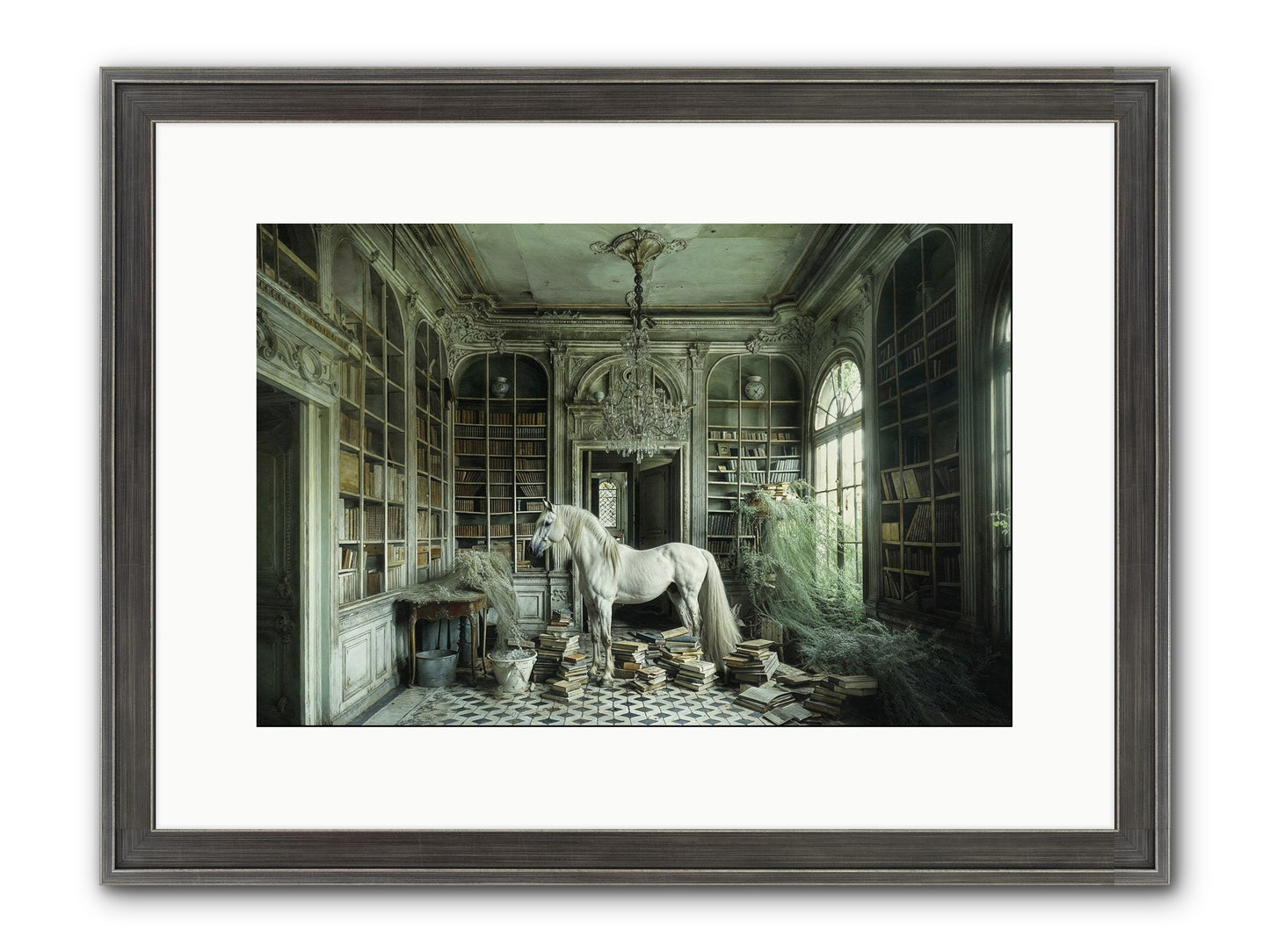 The Forgotten Pavilion Framed Print - Slimwoods Black/Silver 15x10