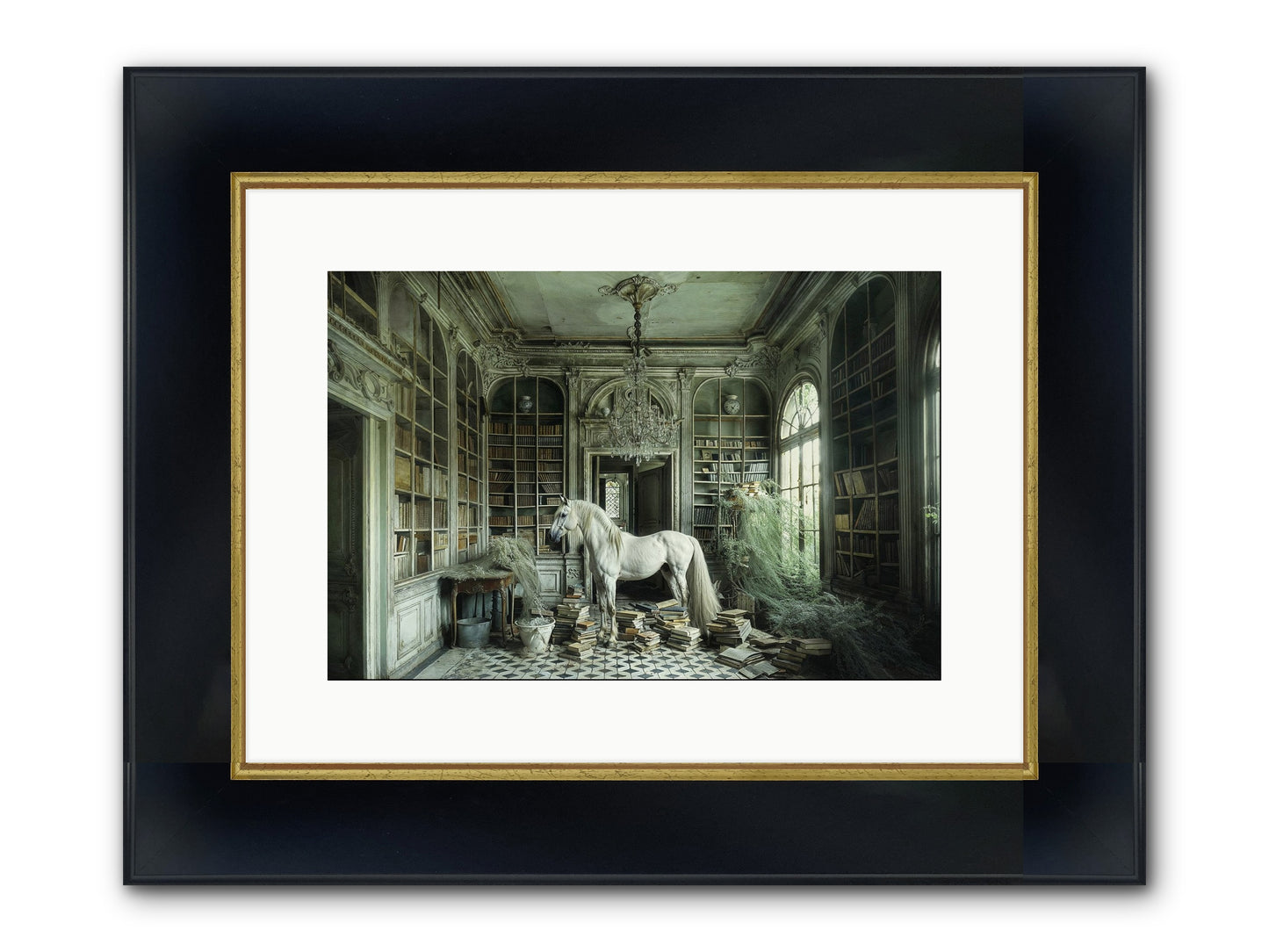 The Forgotten Pavilion Framed Print - Wide Black w/Gold 15x10