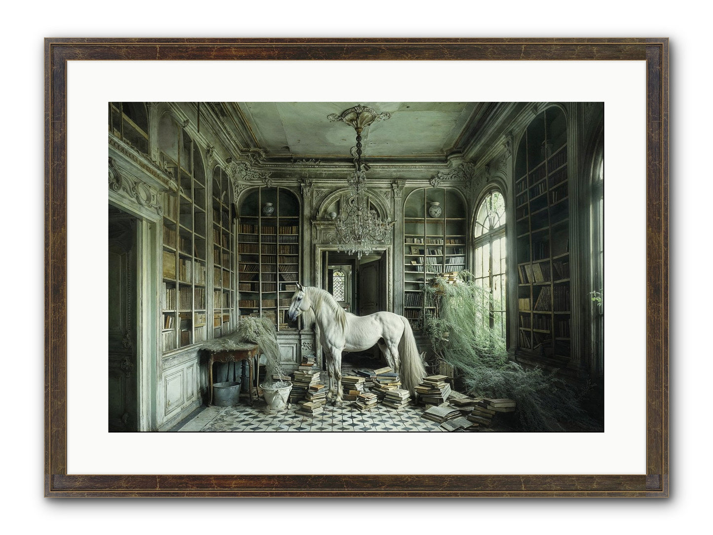 The Forgotten Pavilion Framed Print - Slimwoods Black/Gold 24x16