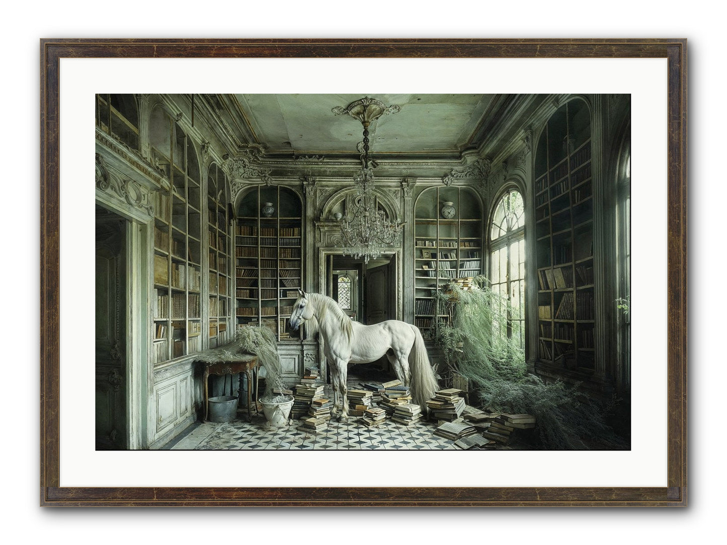 The Forgotten Pavilion Framed Print - Slimwoods Black/Gold 30x20