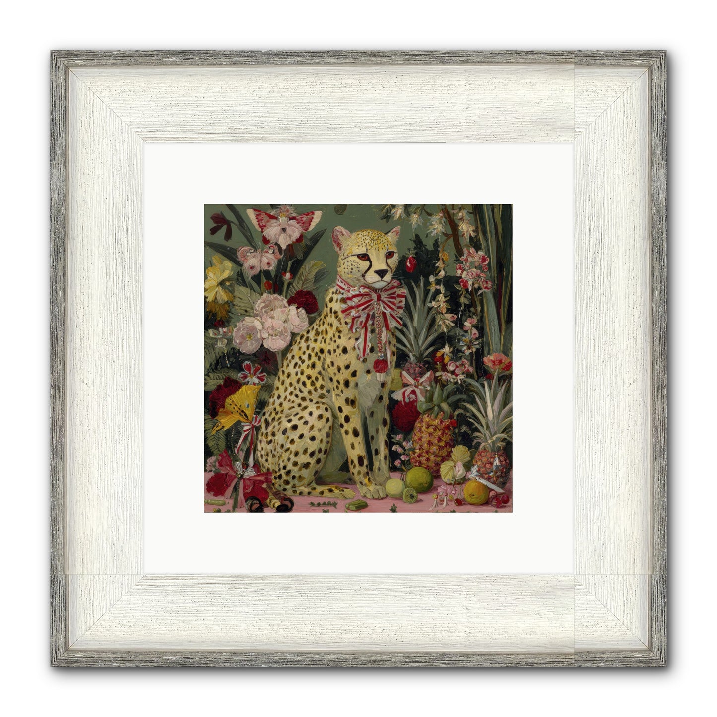 The Garden’s Quiet Spell Framed Print - Driftwood White 10x10