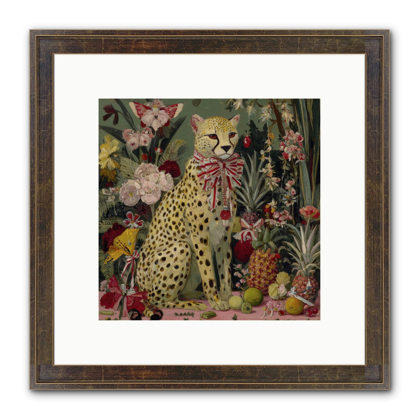 The Garden’s Quiet Spell Framed Print - Slimwoods Black/Gold 10x10