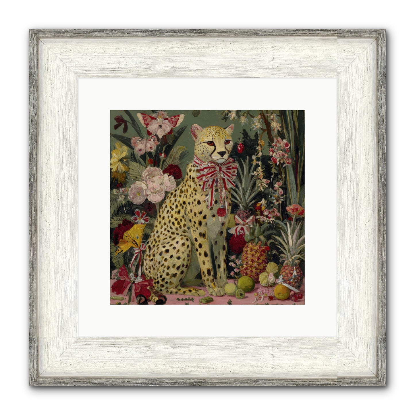 The Garden’s Quiet Spell Framed Print - Driftwood White 12x12