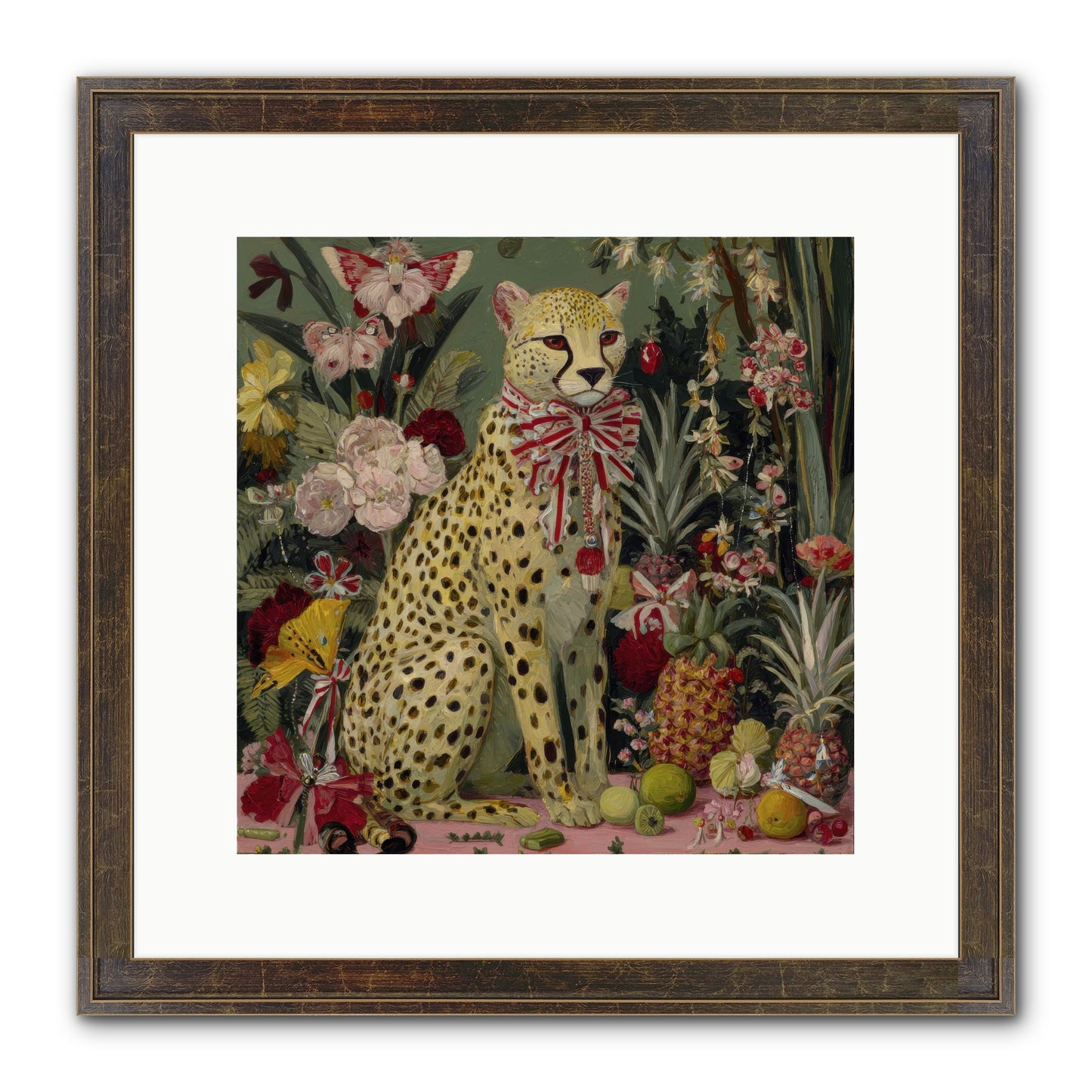 The Garden’s Quiet Spell Framed Print - Slimwoods Black/Gold 12x12