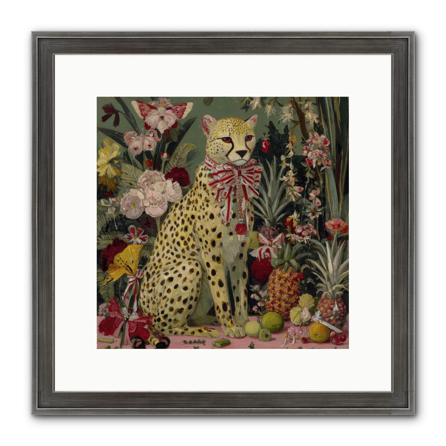 The Garden’s Quiet Spell Framed Print - Slimwoods Black/Silver 12x12