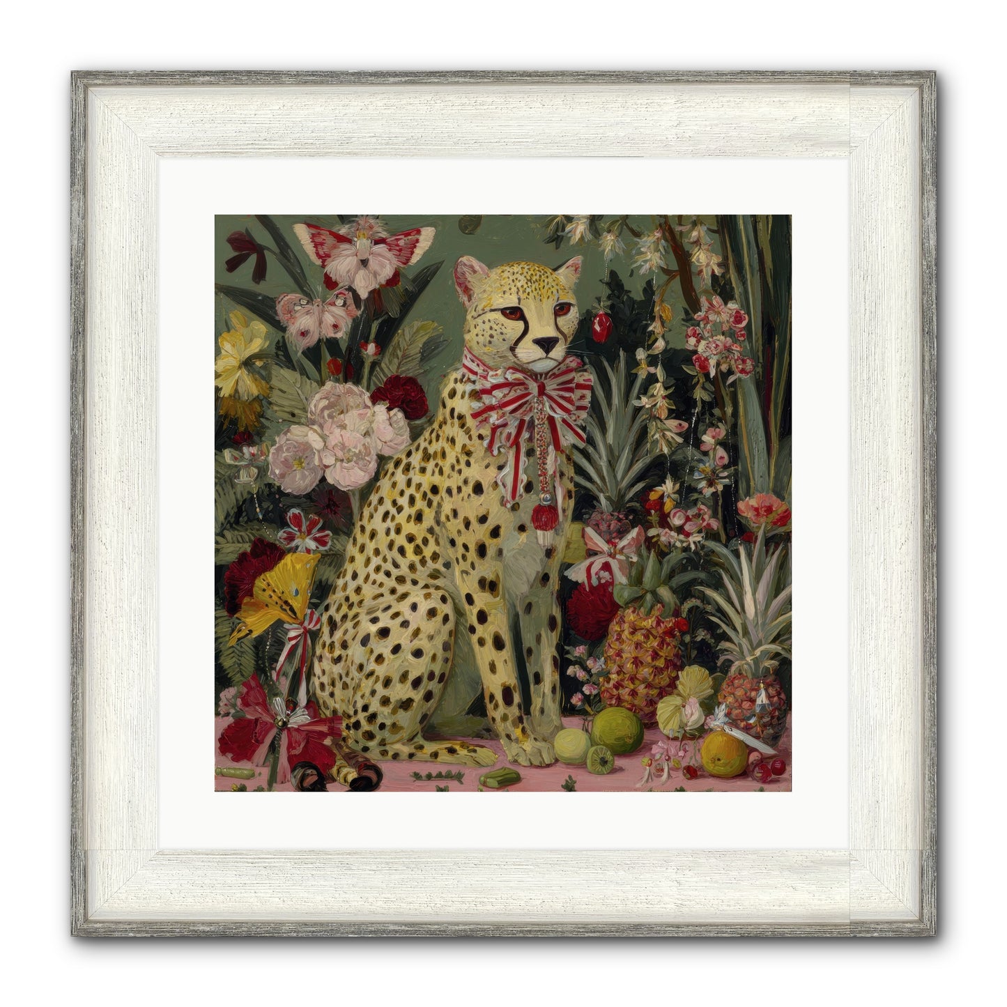 The Garden’s Quiet Spell Framed Print - Driftwood White 20x20
