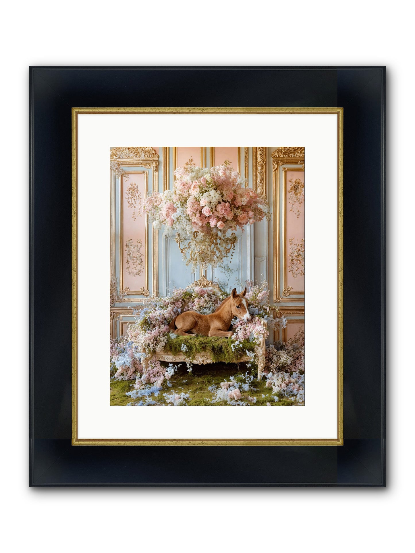 The Garden's Young Prince Framed Print - Wide Black w/Gold 12x16