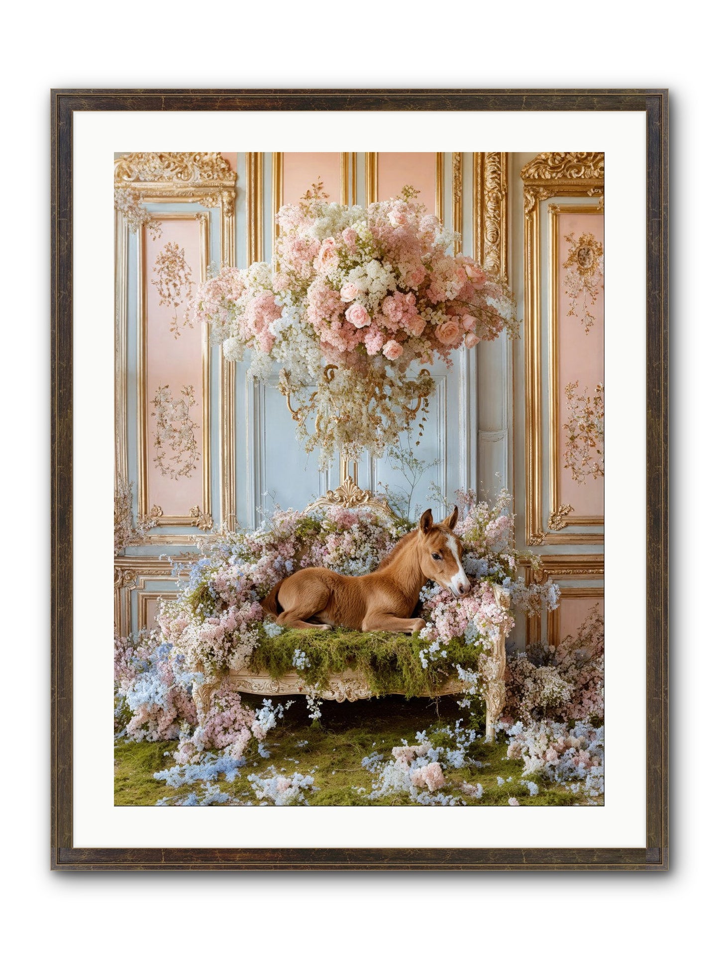 The Garden's Young Prince Framed Print - Slimwoods Black/Gold 24x32