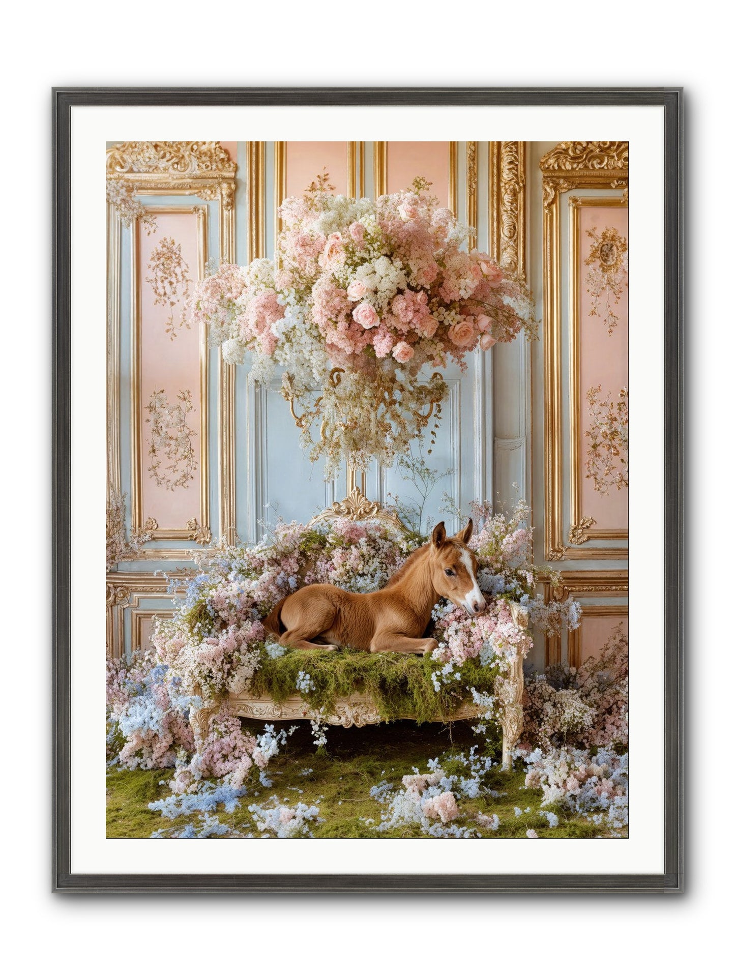 The Garden's Young Prince Framed Print - Slimwoods Black/Silver 30x40