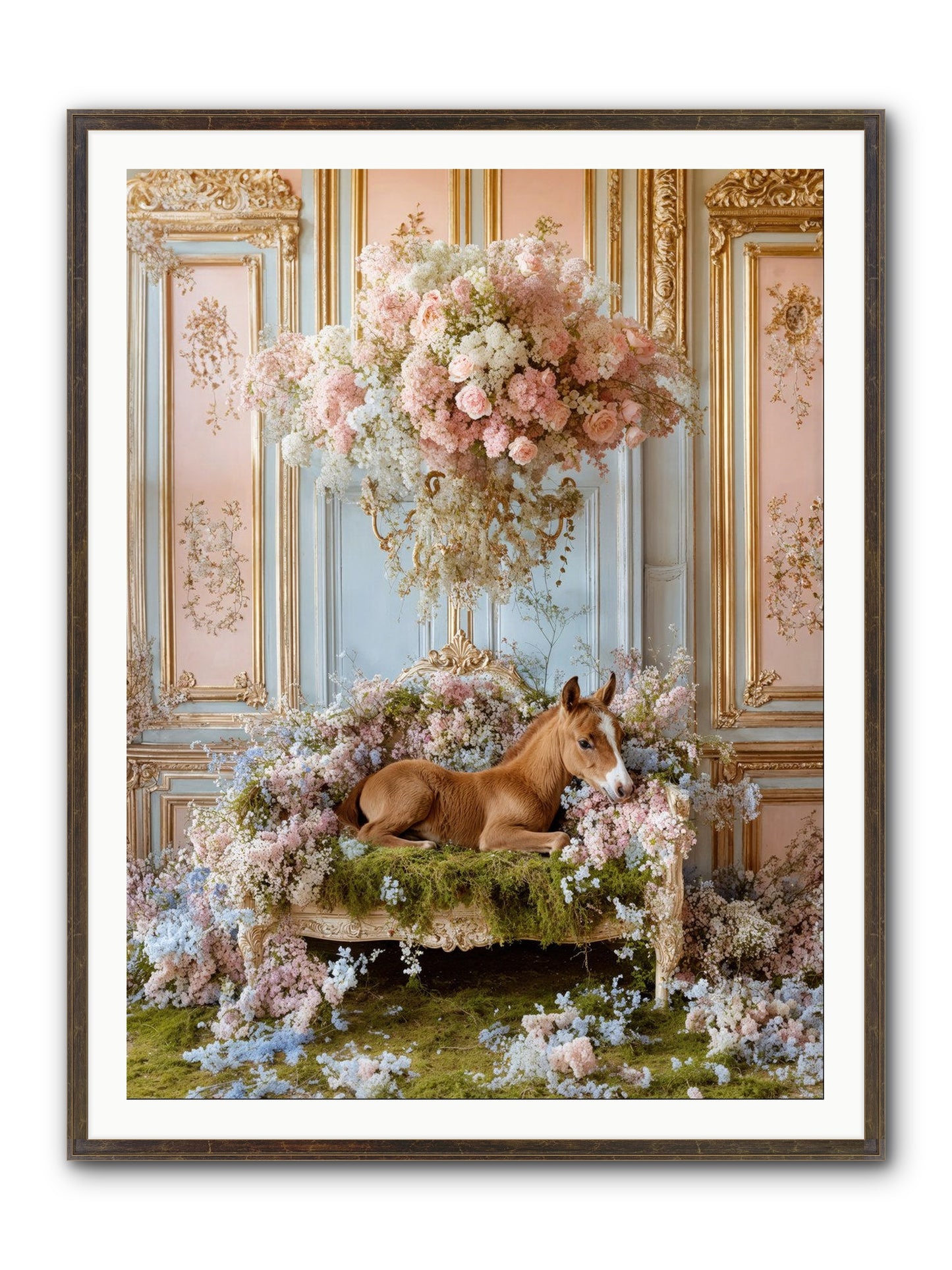 The Garden's Young Prince Framed Print - Slimwoods Black/Gold 36x48
