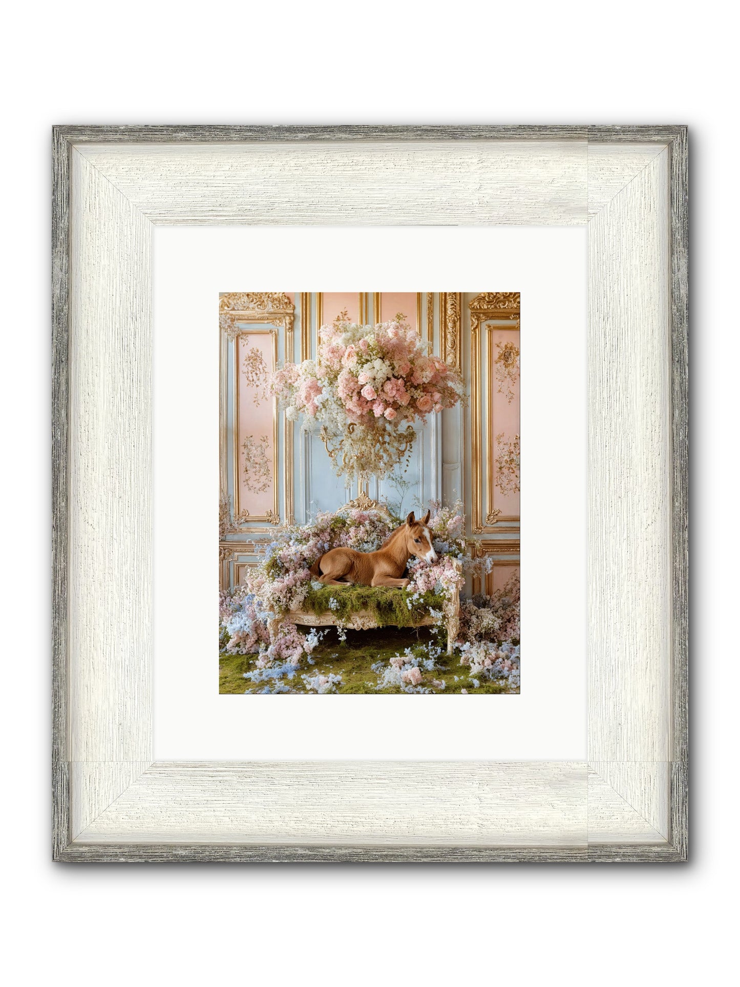 The Garden's Young Prince Framed Print - Driftwood White 9x12