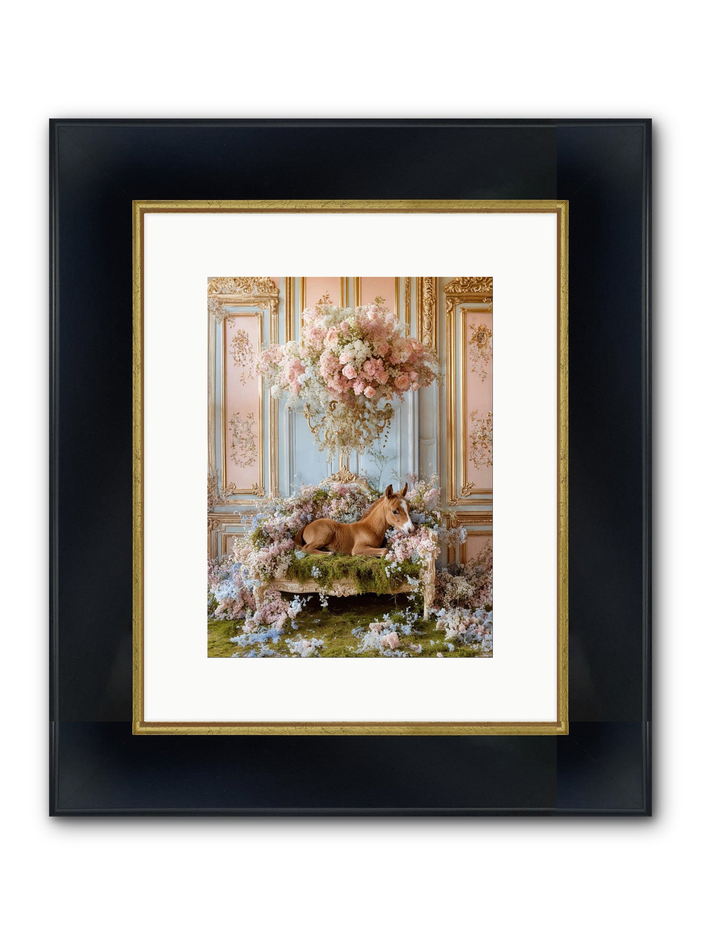 The Garden's Young Prince Framed Print - Wide Black w/Gold 9x12