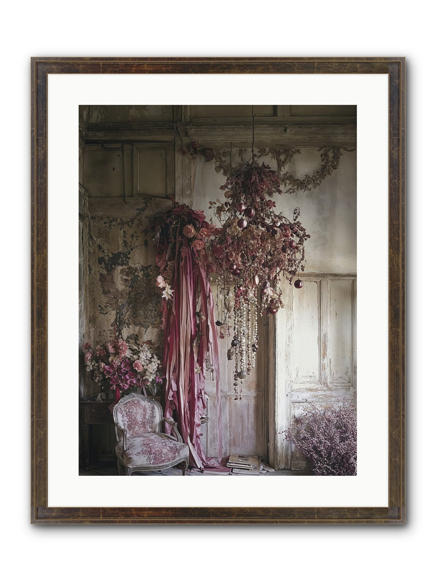 The Garden Slept Framed Print - Slimwoods Black/Gold 18x24