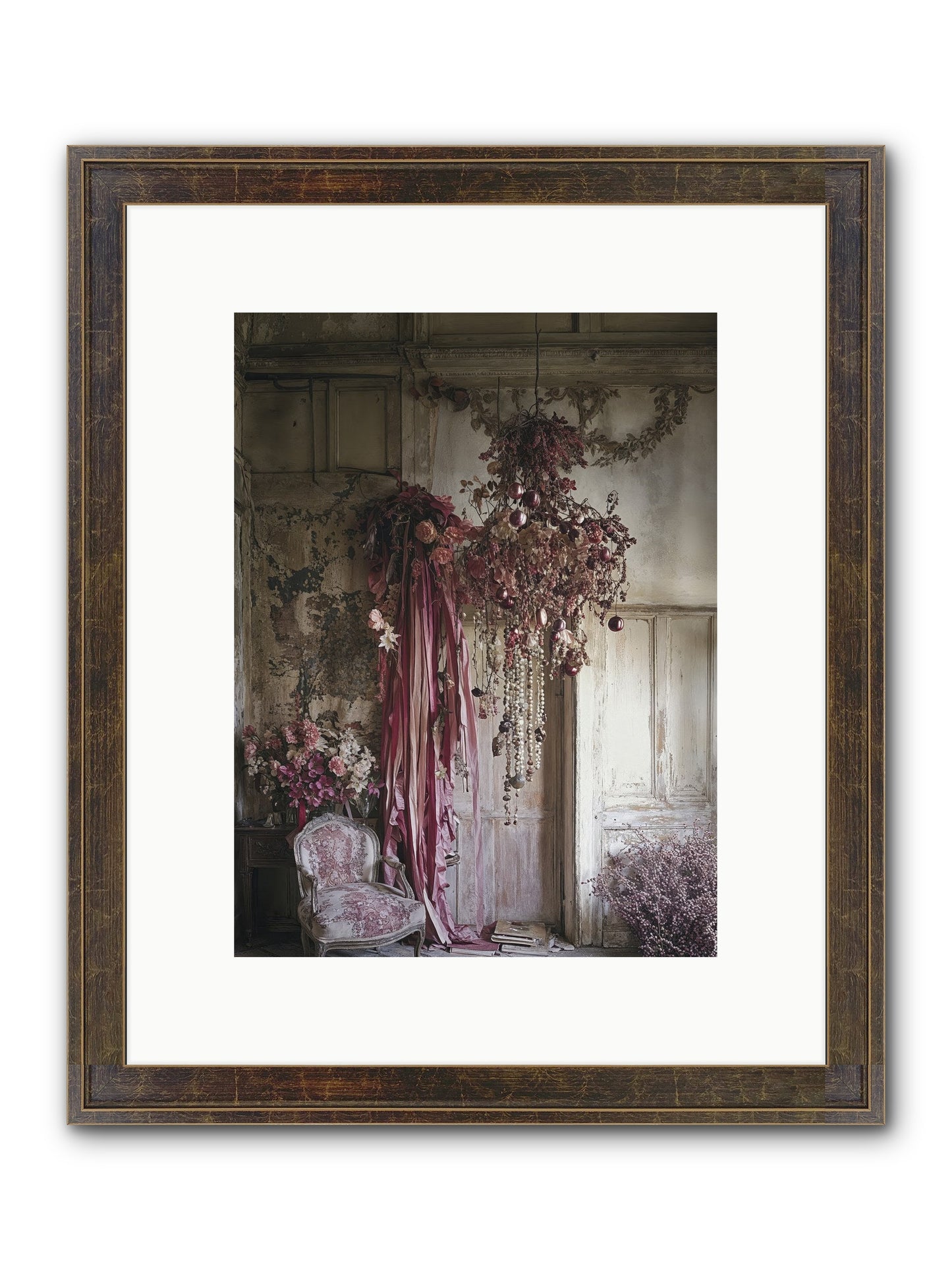 The Garden Slept Framed Print - Slimwoods Black/Gold 9x12